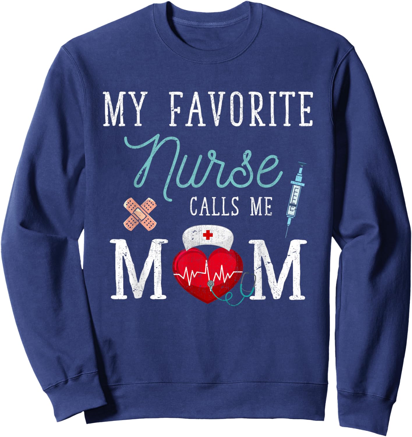 Meine Lieblings Pflegerin nennt mich Mama Krankenschwester [German Language] Sweatshirt - Sweatshirt | Navy