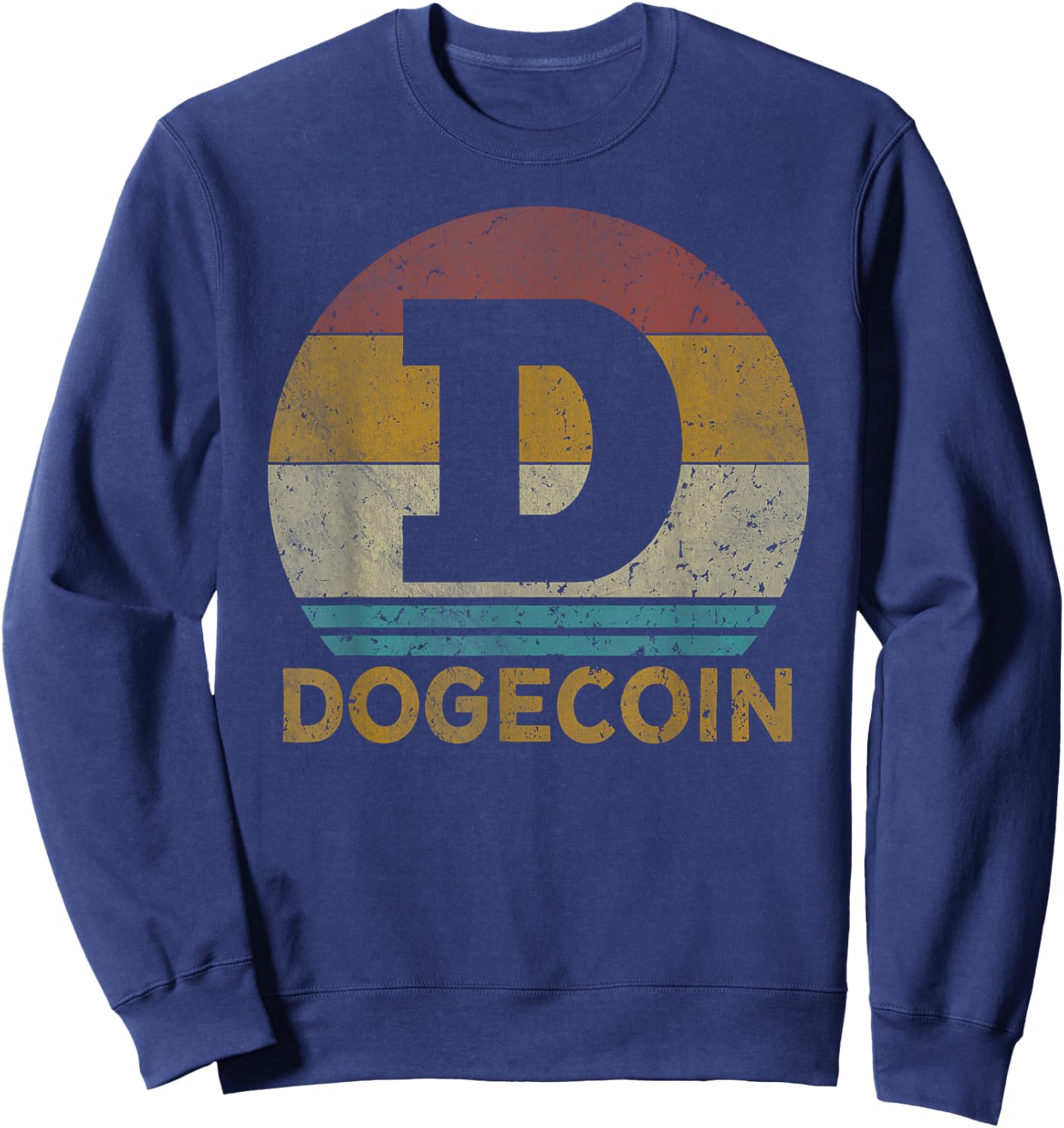 Vintage Dogecoin Miner DogeCoin Sweatshirt - Sweatshirt | Navy