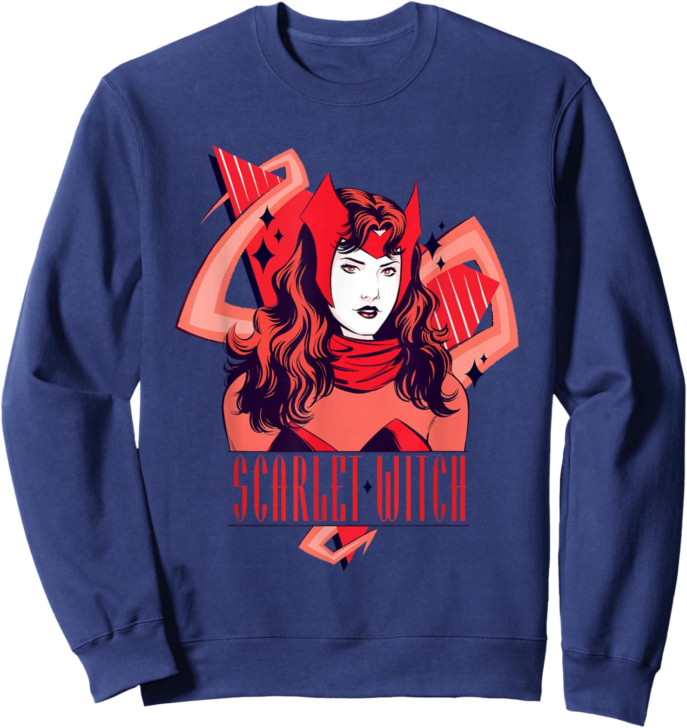 Marvel Scarlet Witch Shades of Red Wanda Maximoff Avengers Sweatshirt - Sweatshirt | Navy