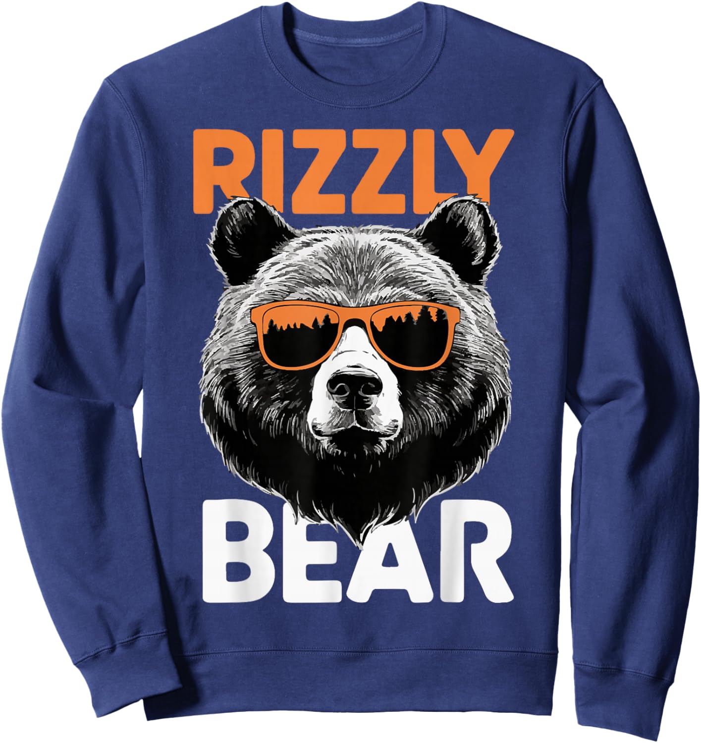 Rizzly Bear Grizzly Bear Grizzler Sweatshirt - Sweatshirt | Navy