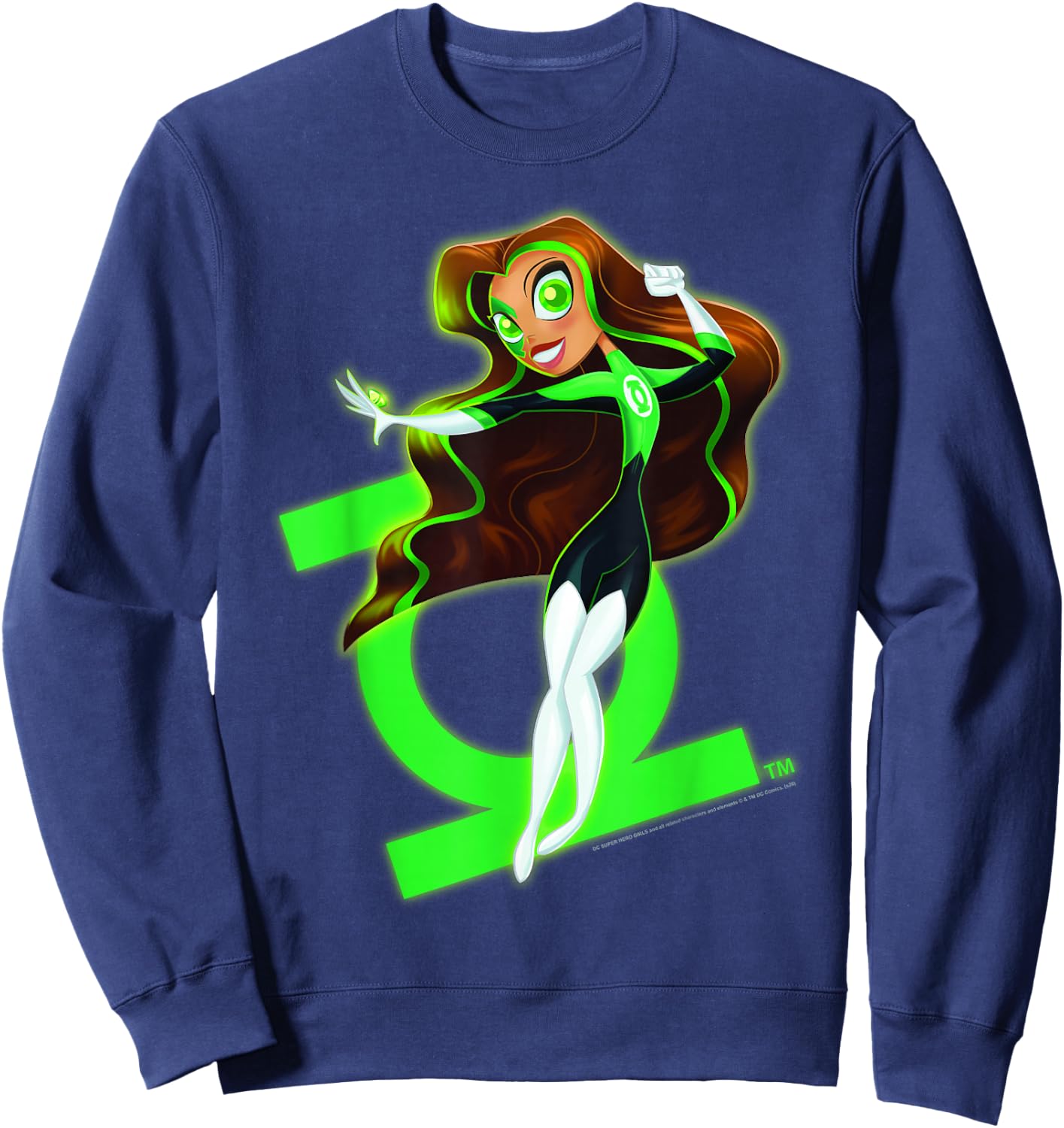 DC Comics Super Hero Girls Green Lantern Sweatshirt - Sweatshirt | Navy