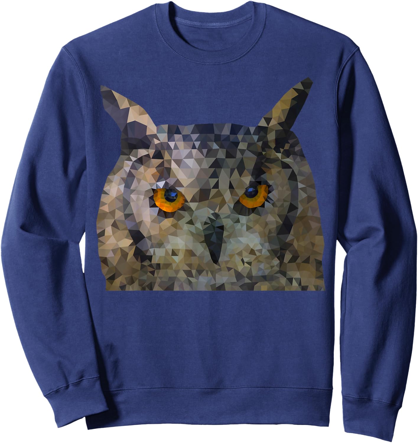 Owl polygon style Sweatshirt - Sweatshirt | Navy