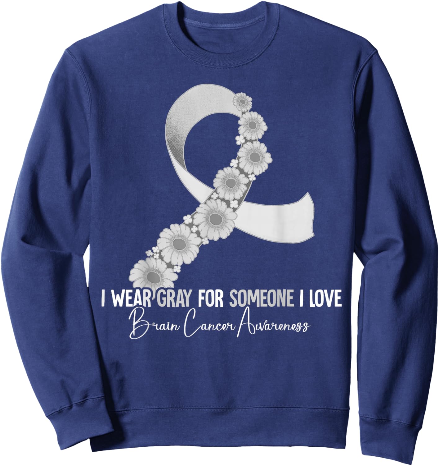 Brain Cancer Awareness Sweatshirt - Sweatshirt | Navy