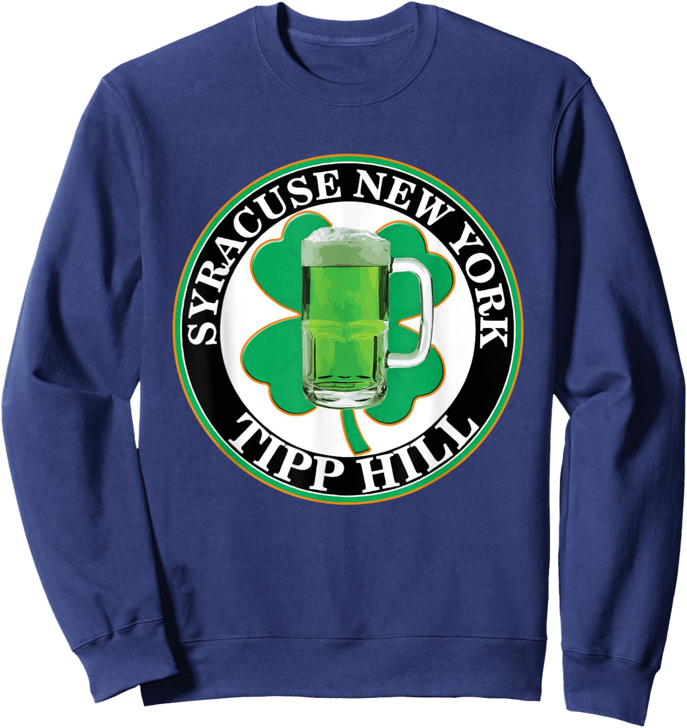 Syracuse Tipp Hill Saint Patrick's Day Sweatshirt - Sweatshirt | Navy