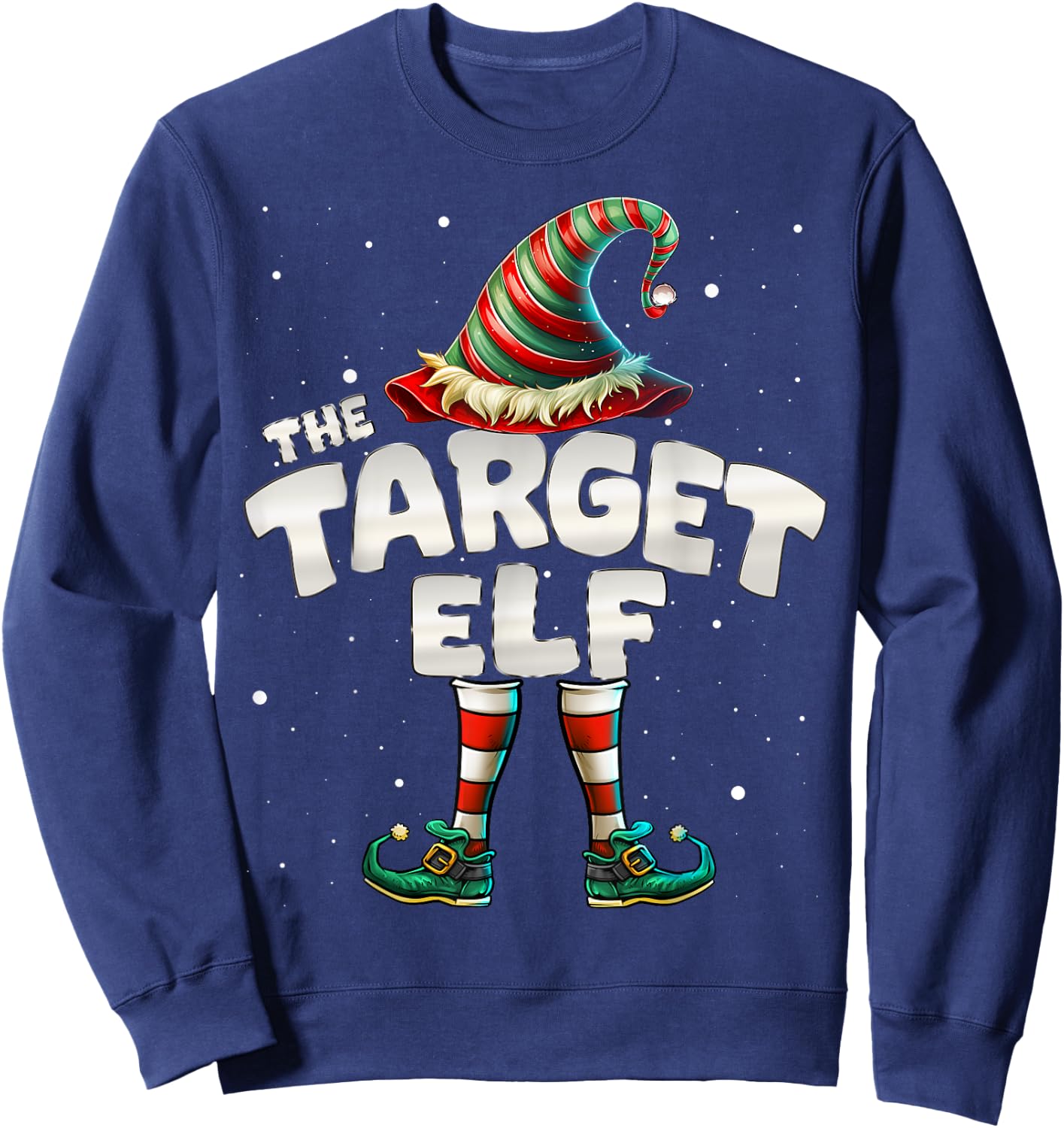 I'm The Target Elf Family Matching Group Christmas Sweatshirt - Sweatshirt | Navy