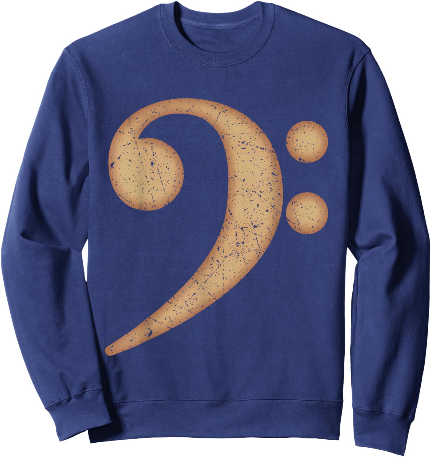 Best Bass Player Gift | Clef Guitar Bassist Women Sweatshirt - Sweatshirt | Navy