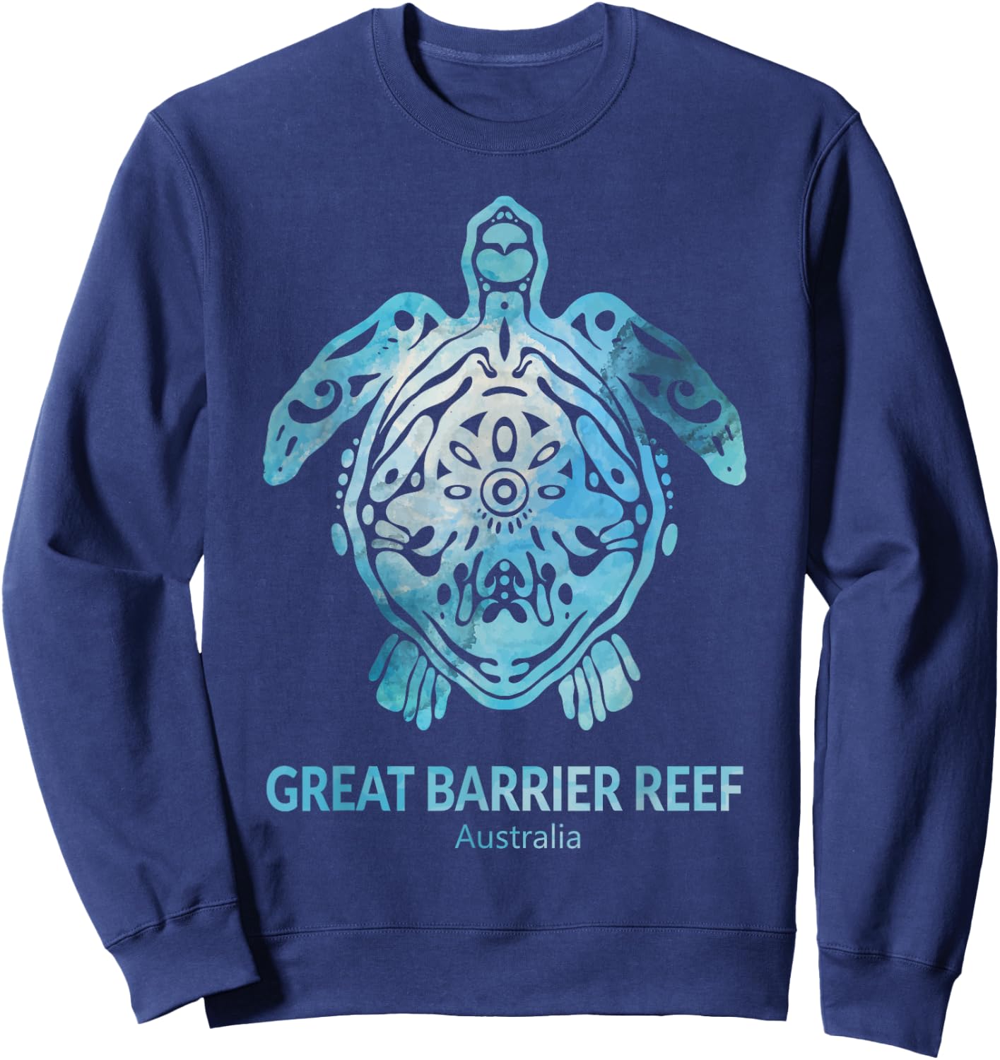 Great Barrier Reef Sea Turtle Ocean Souvenir Sweatshirt - Sweatshirt | Navy