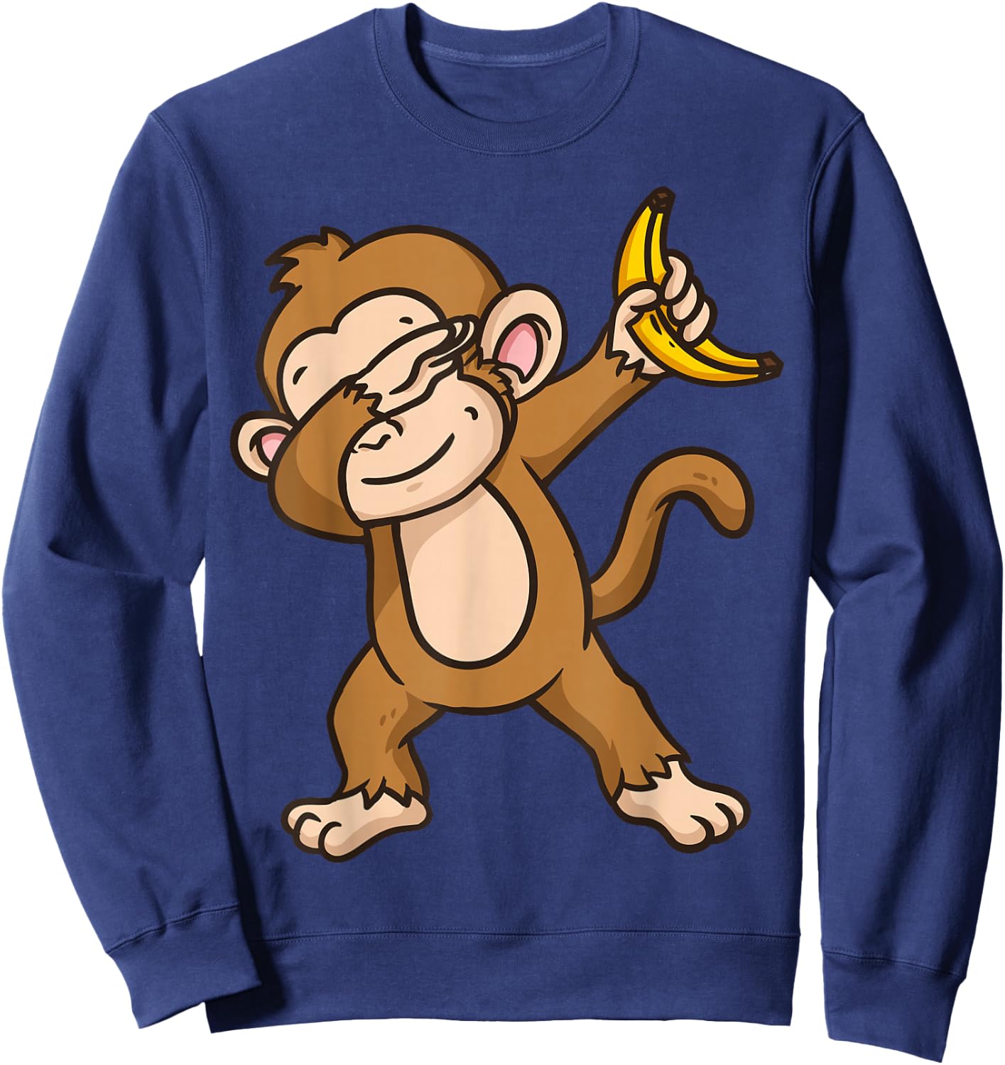 Monkey Dabbing Funny Sweatshirt - Sweatshirt | Navy