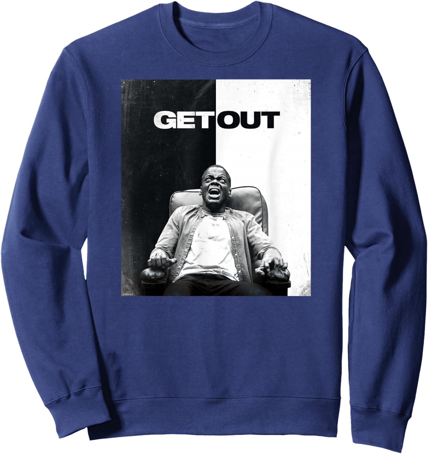 Get Out Poster Sweatshirt - Sweatshirt | Navy
