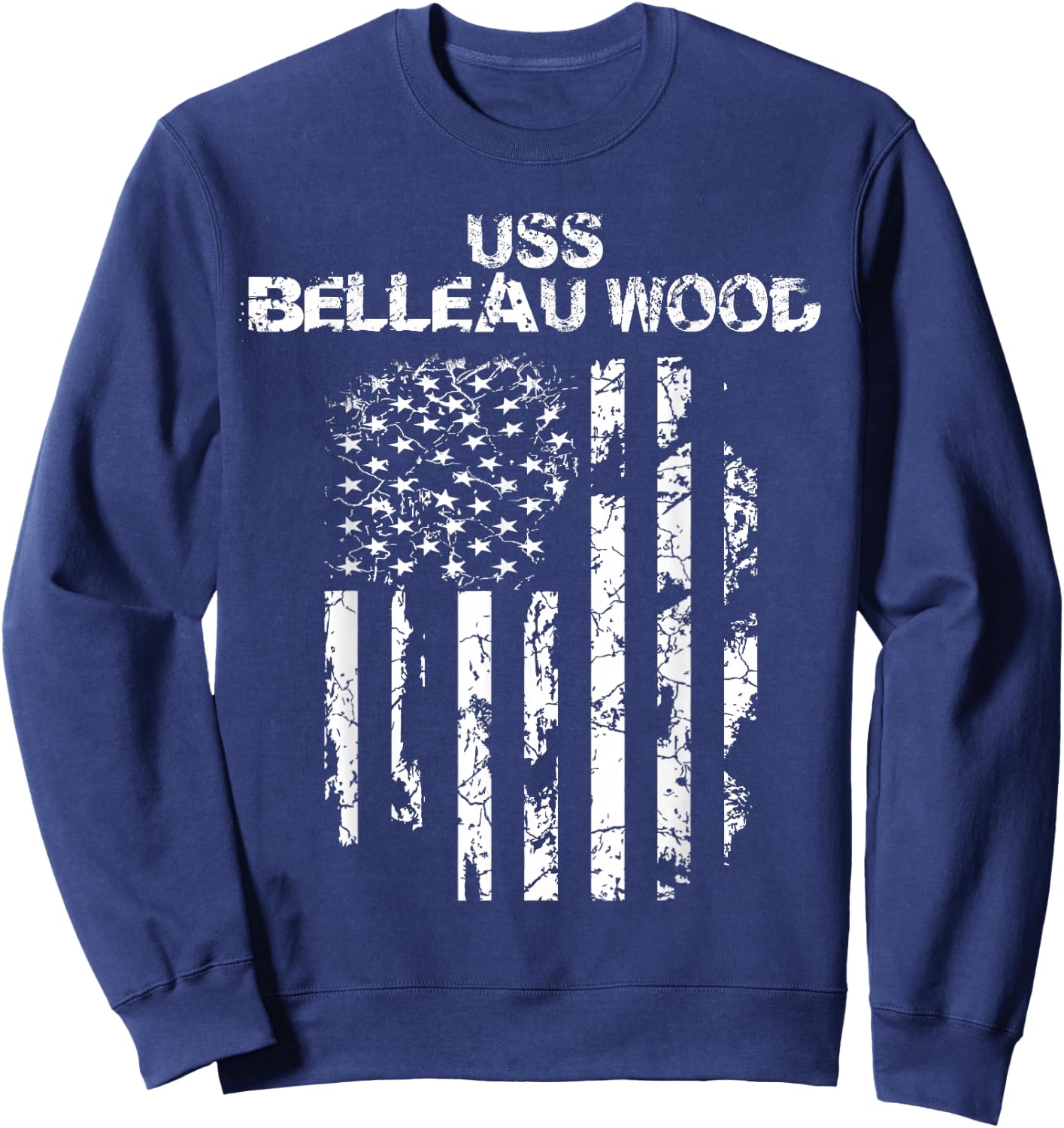 USS Belleau Wood Veteran Sweatshirt - Sweatshirt | Navy