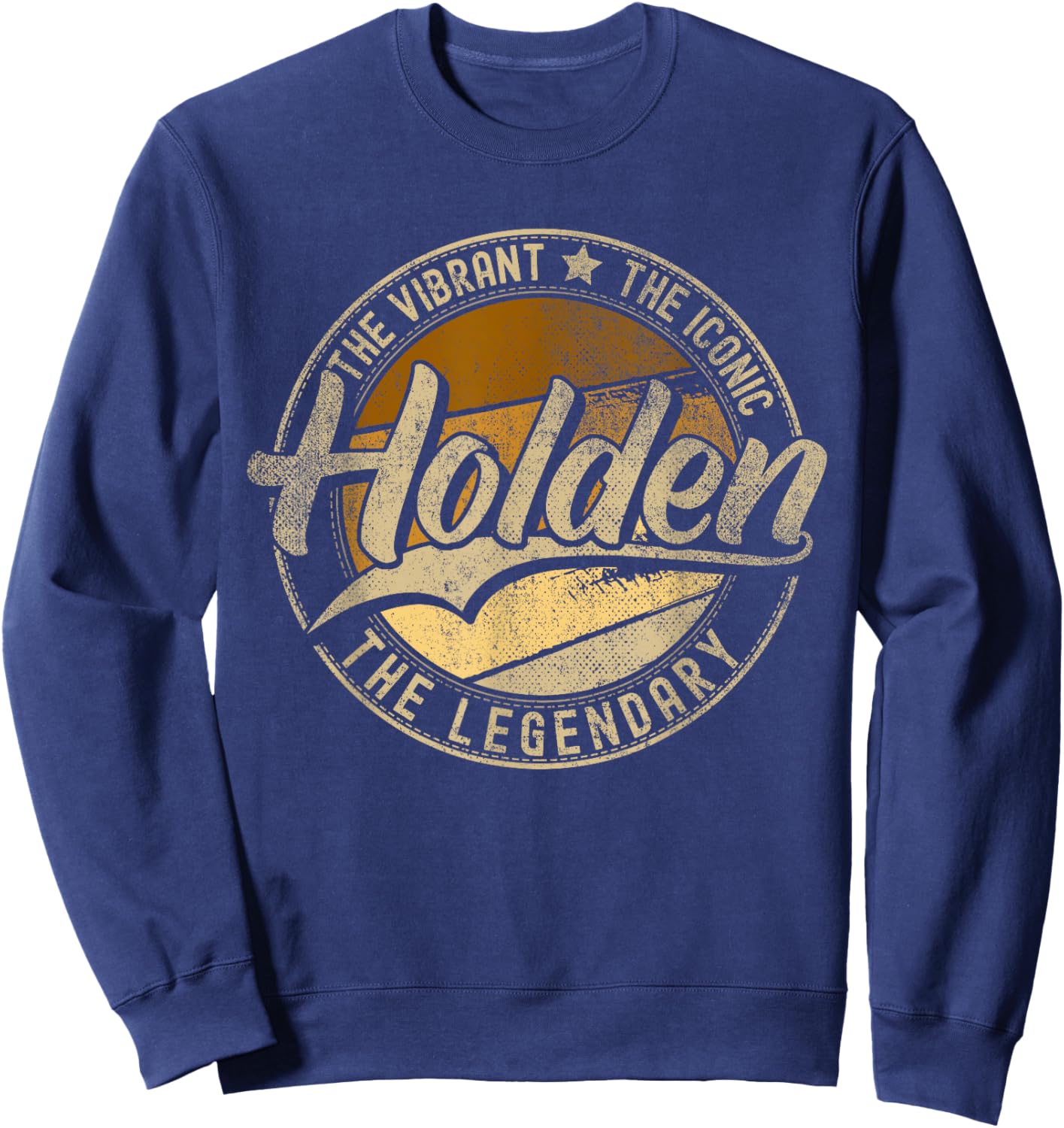 Holden MA | Massachusetts | Vintage Distressed Sweatshirt - Sweatshirt | Navy