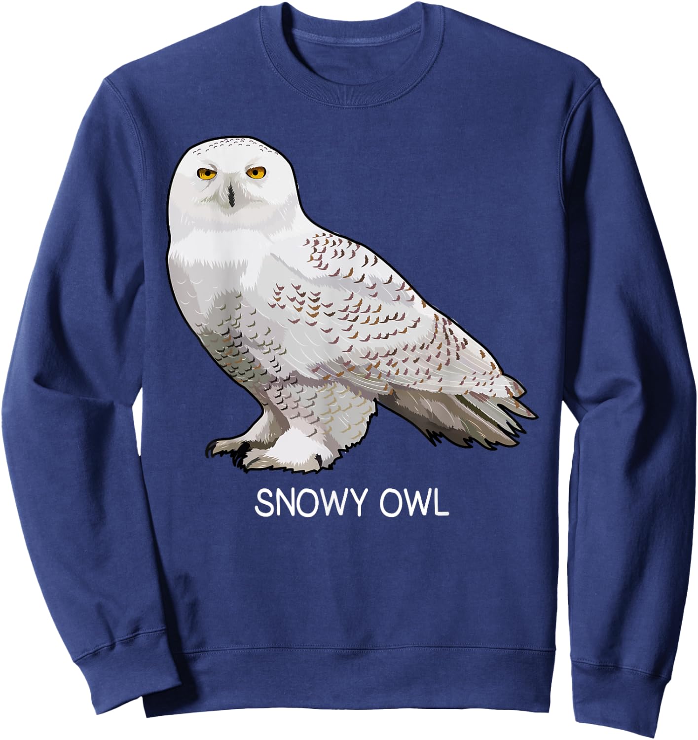 Snowy Owl Bird Lover Sweatshirt - Sweatshirt | Navy