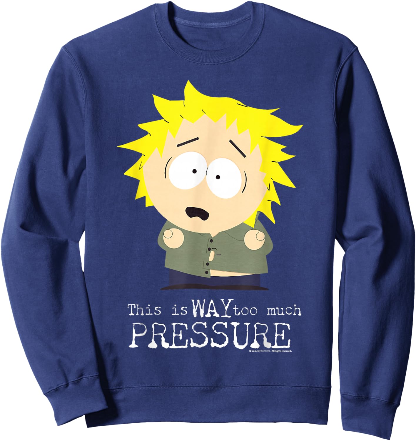 South Park Tweek Tweak Too Much Pressure Sweatshirt - Sweatshirt | Navy