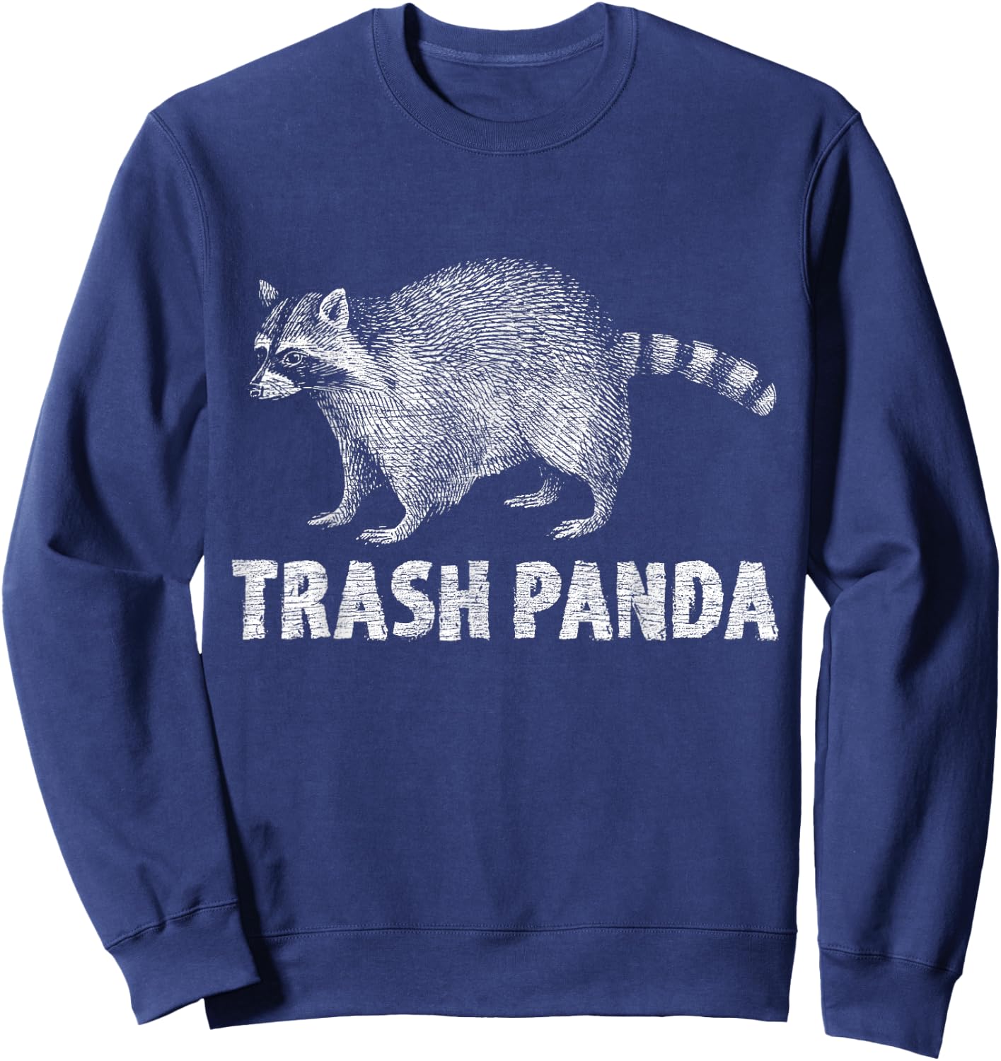 Trash Panda Racoon Sweatshirt - Sweatshirt | Navy