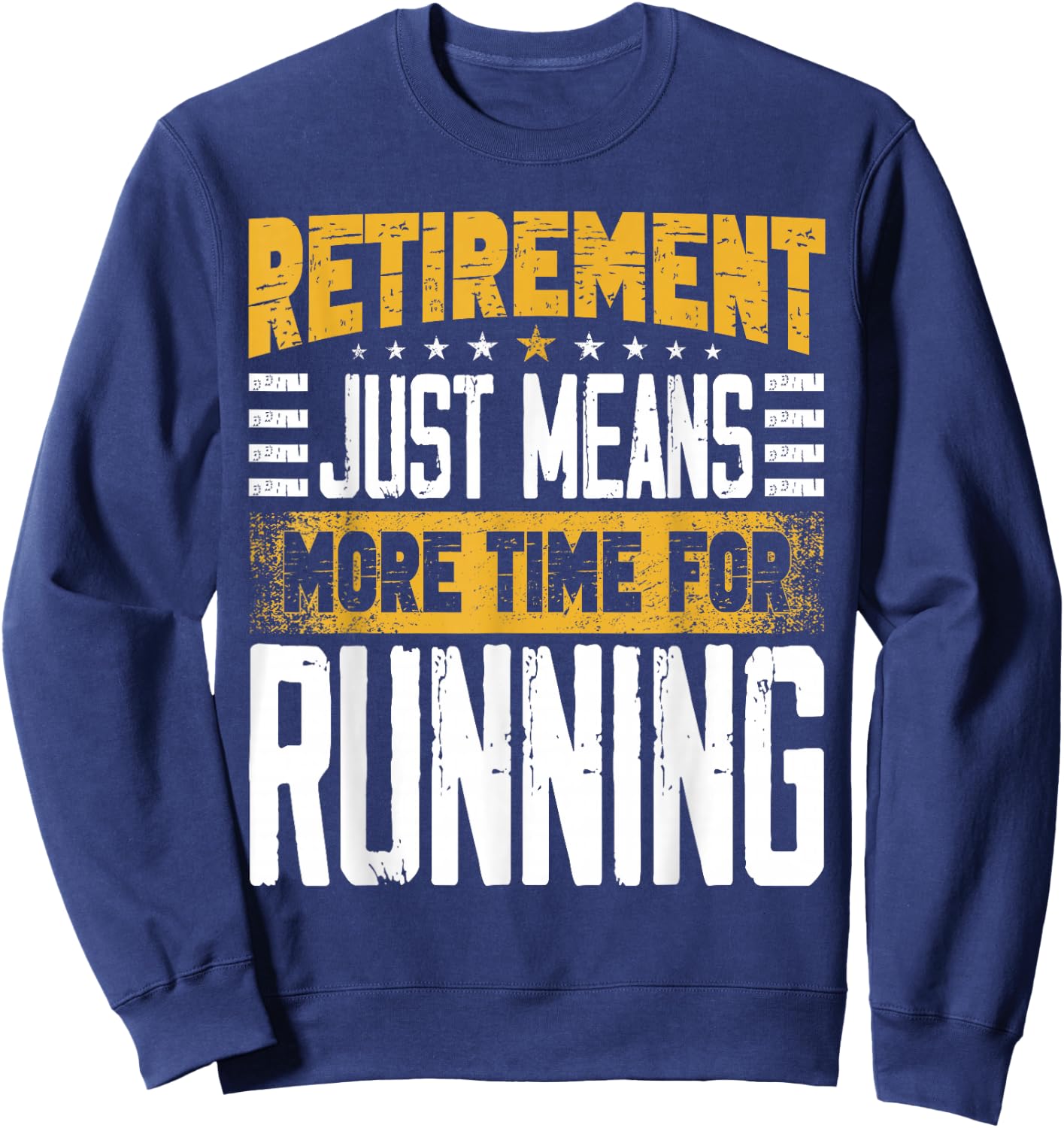Runner Marathon Running Retired Retirement Sweatshirt - Sweatshirt | Navy