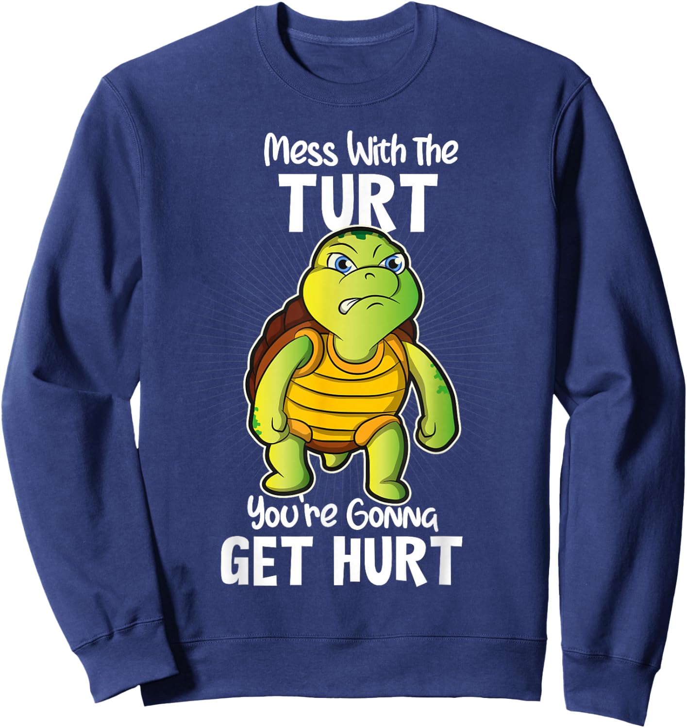Turtle Shirt Gift Women & Kids Fun Tortoise Turtles Sweatshirt - Sweatshirt | Navy