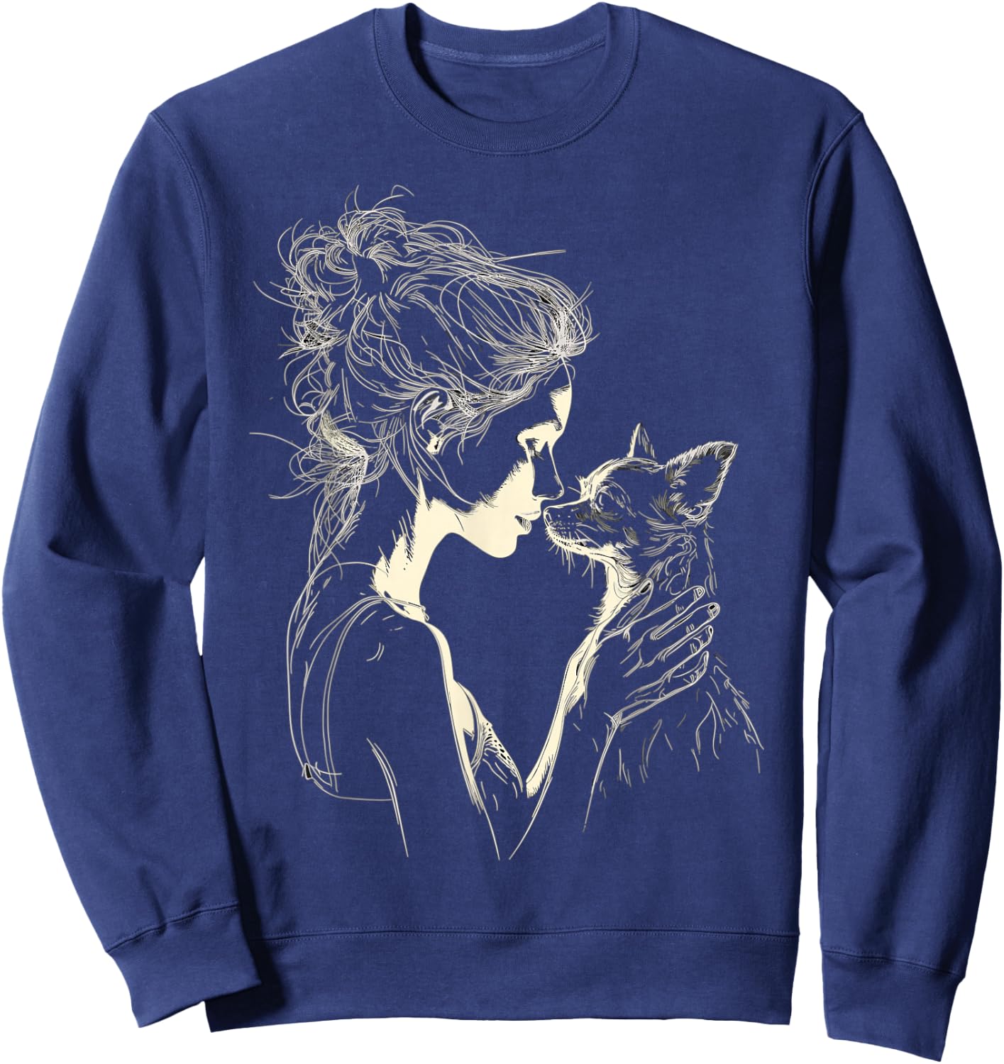 Cute Chihuahua Mom Owner Chihuahua Dog Mother's Day Sweatshirt - Sweatshirt | Navy