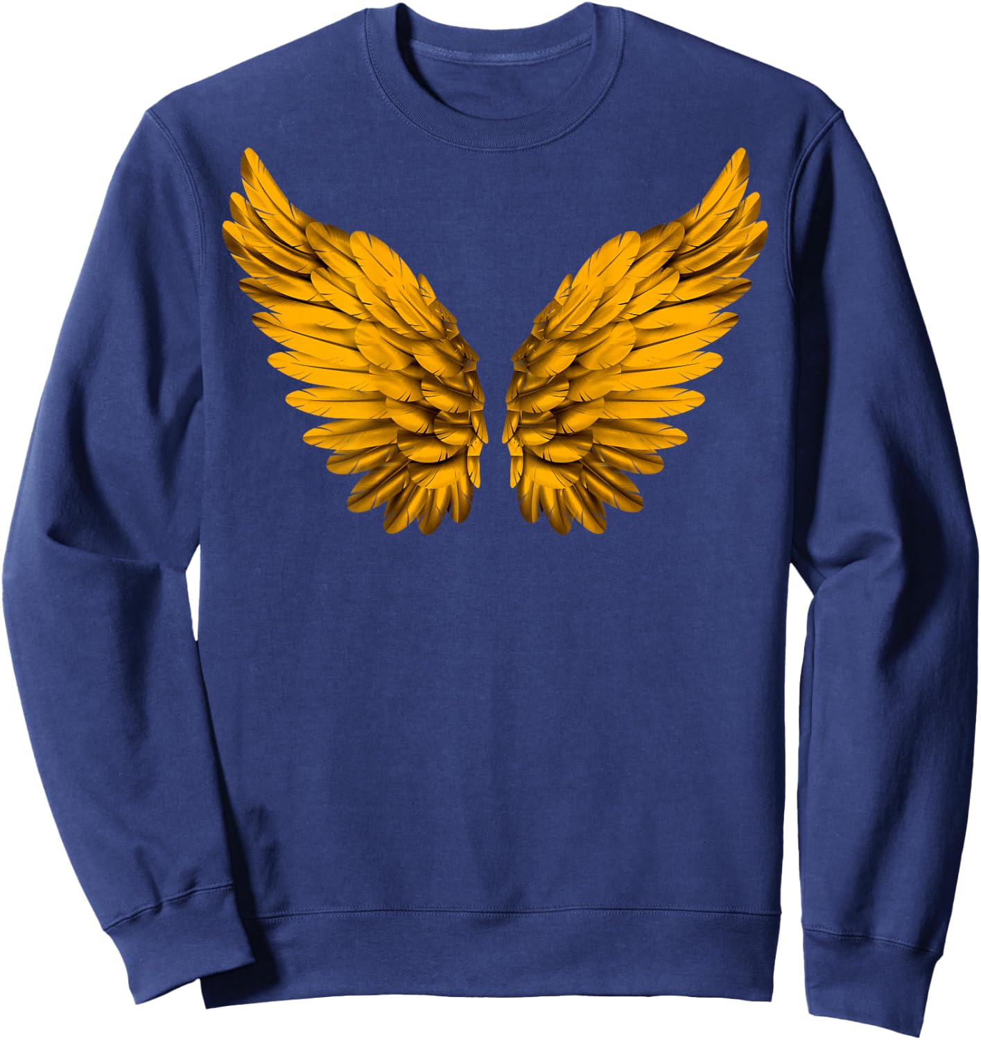 Angel Wings Freedom Guardian & Women Angel Sweatshirt - Sweatshirt | Navy