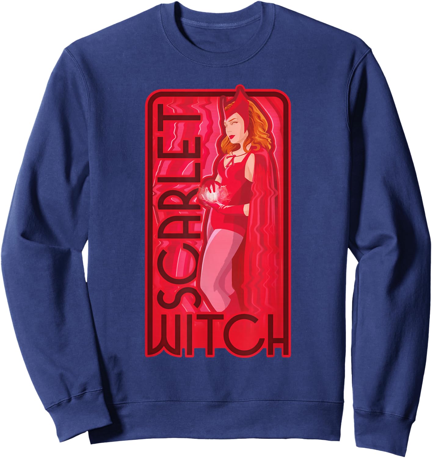 Marvel WandaVision Scarlet Witch Super Hero Sweatshirt - Sweatshirt | Navy