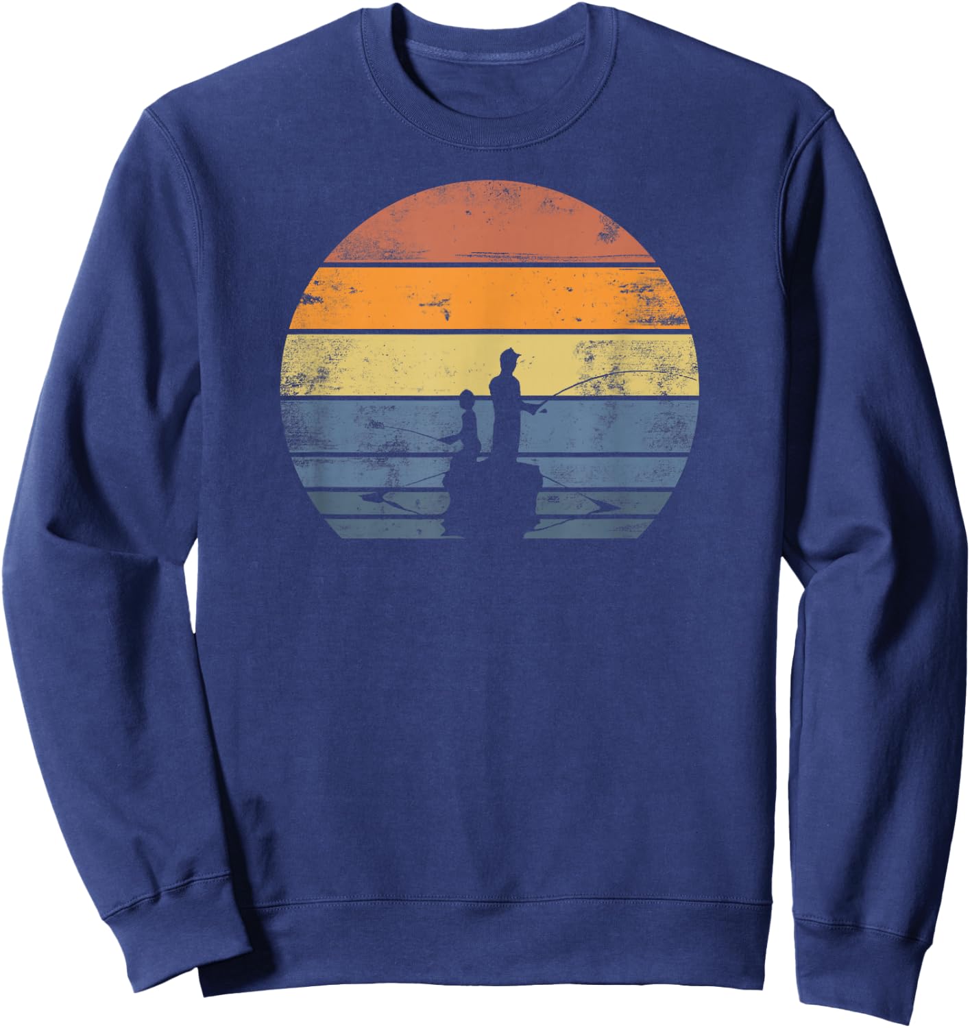 Father and Son Matching Shirts Fishing Partners Gift Sweatshirt - Sweatshirt | Navy