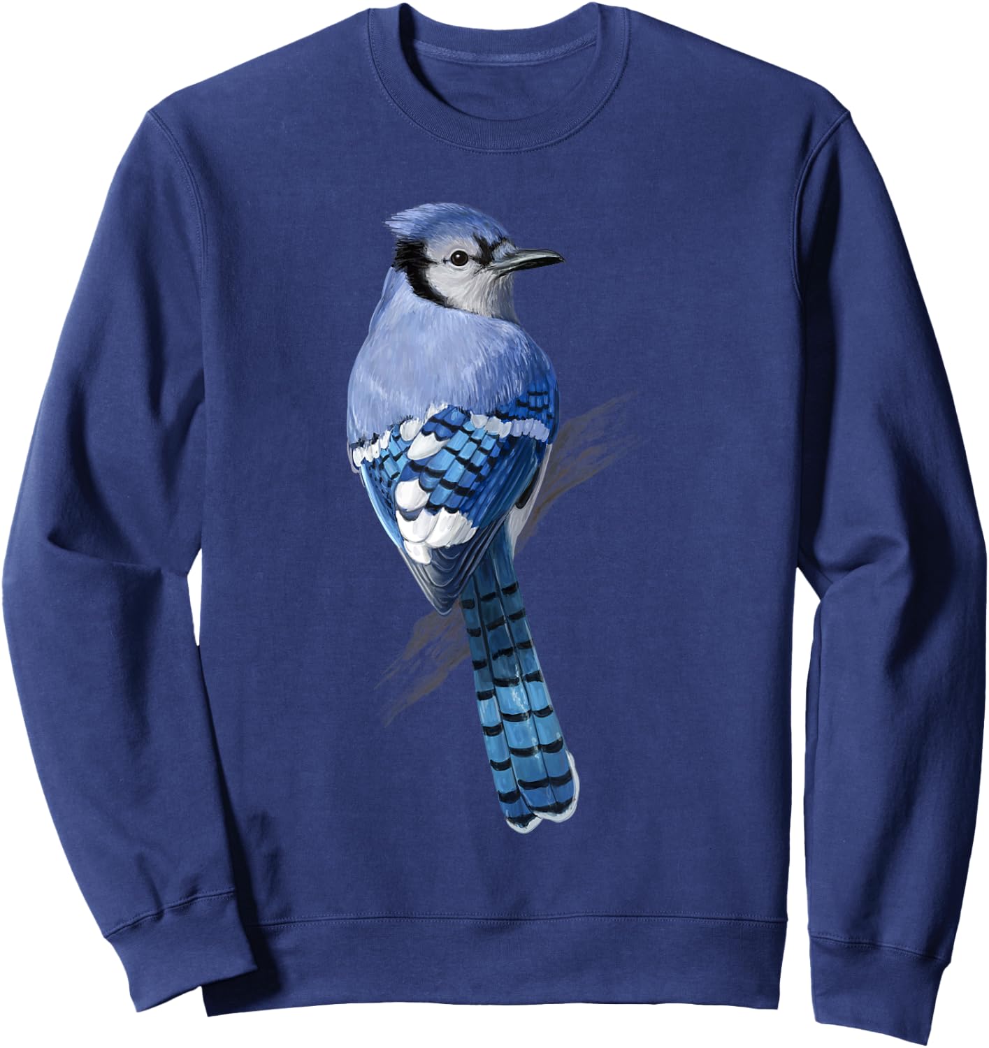Beautiful Blue Jay Bird Sweatshirt - Sweatshirt | Navy