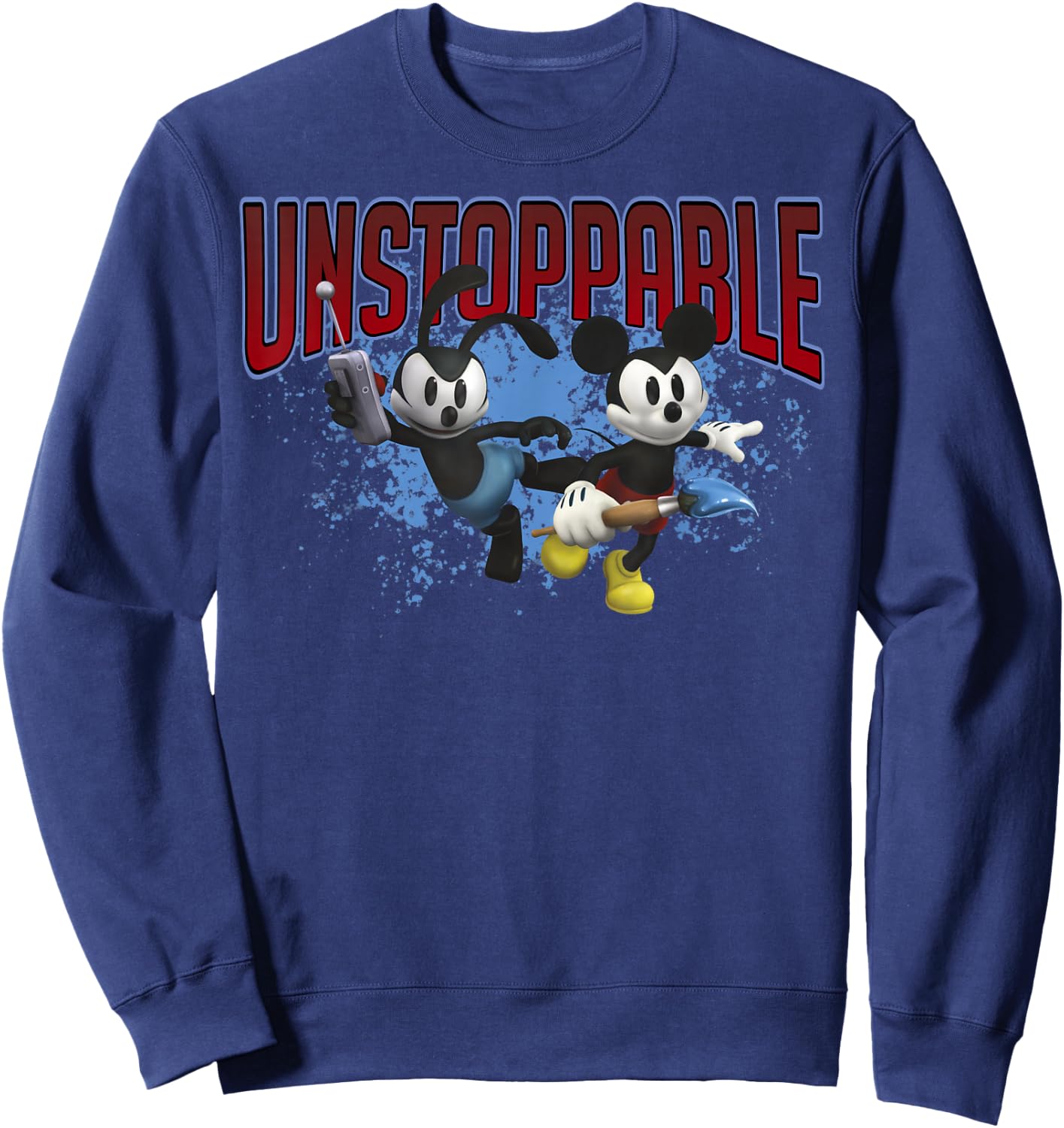 Disney Epic Mickey Unstoppable Group Portrait Sweatshirt - Sweatshirt | Navy