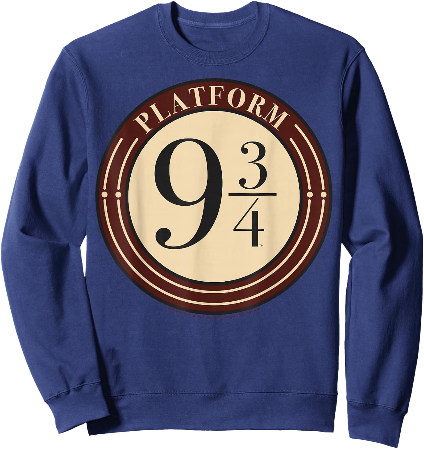 Harry Potter Platform 9 &3/4 Simple Logo Sweatshirt - Sweatshirt | Navy