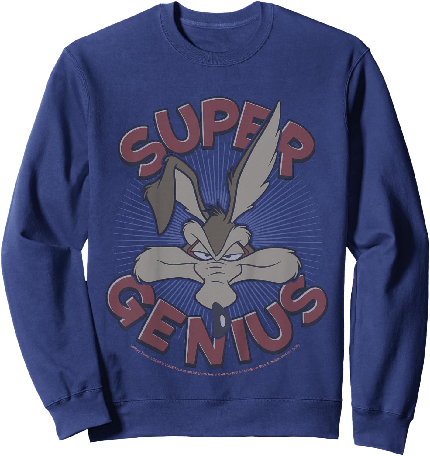Kids Looney Tunes Wile E. Coyote Super Genius Sweatshirt - Sweatshirt | Navy