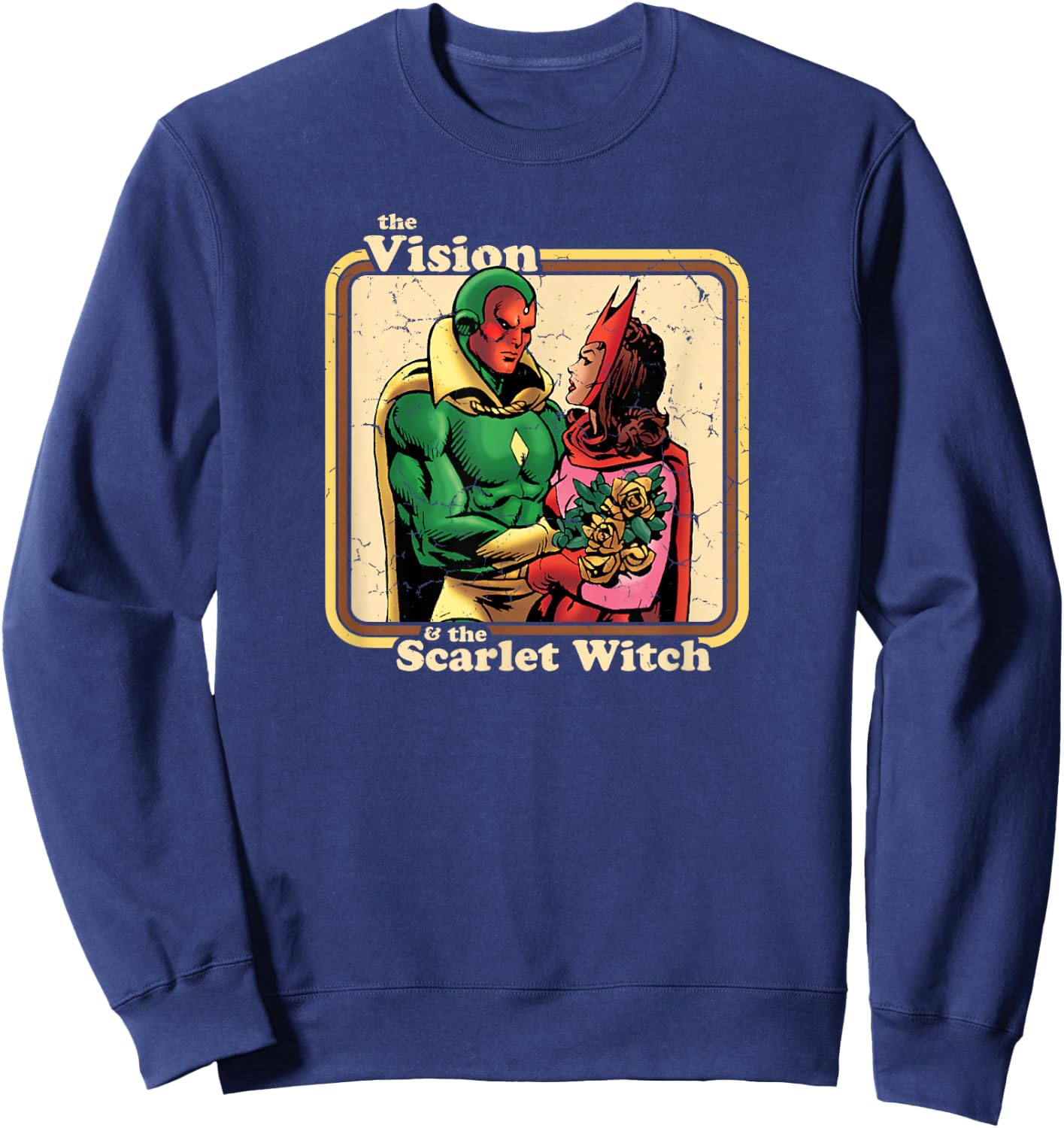 Marvel The Vision and The Scarlet Witch Retro Comic Sweatshirt - Sweatshirt | Navy