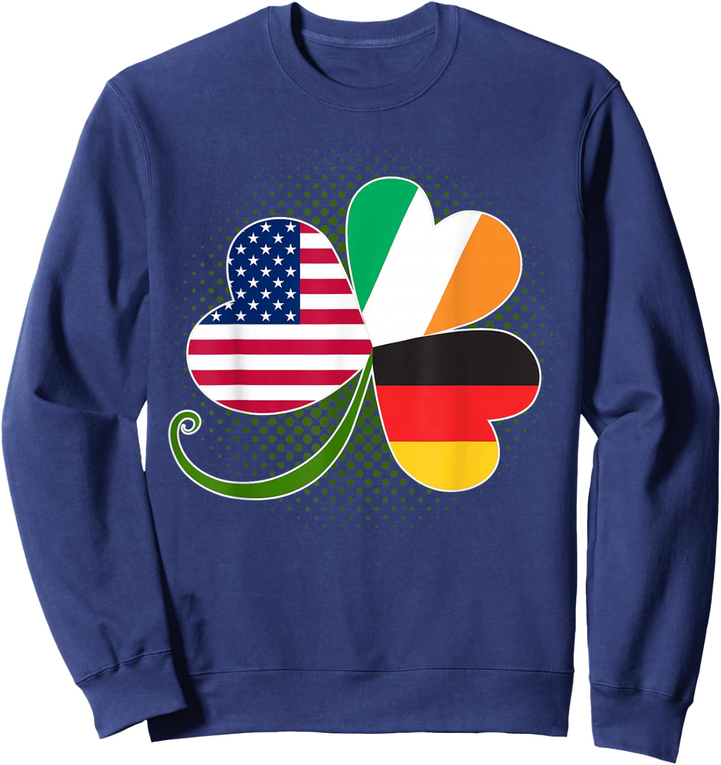 American German and Irish Roots DNA Sweatshirt - Sweatshirt | Navy