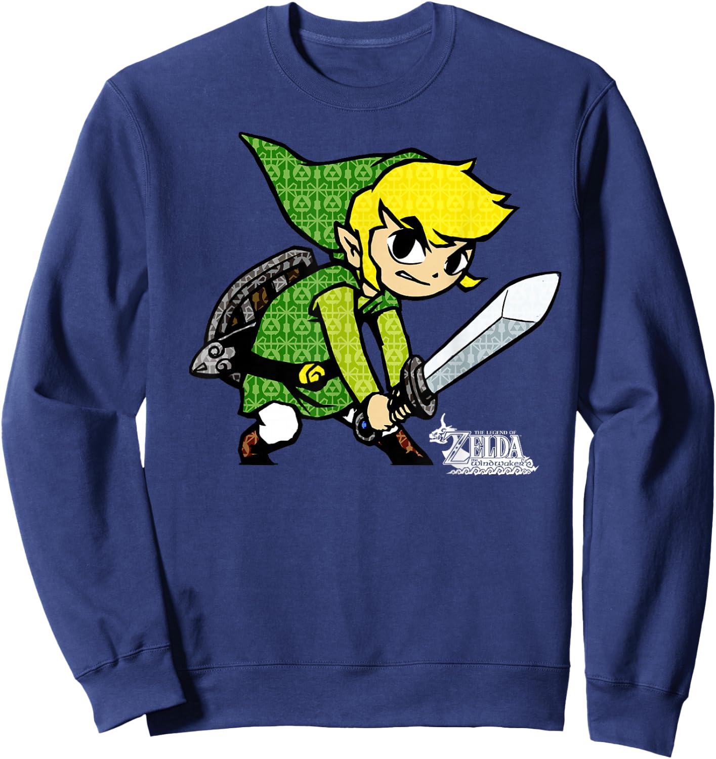 The Legend of Zelda: The Wind Waker Link Hero Icon Sweatshirt - Sweatshirt | Navy