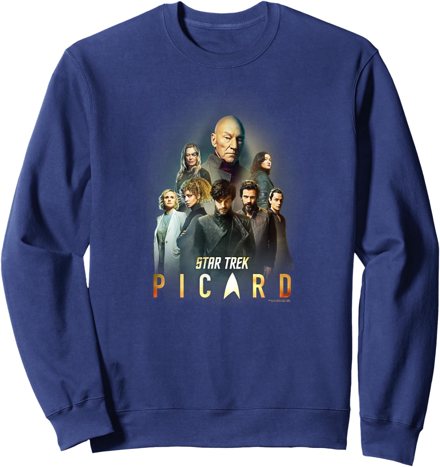 Star Trek: Picard Cast Collage Logo Sweatshirt - Sweatshirt | Navy