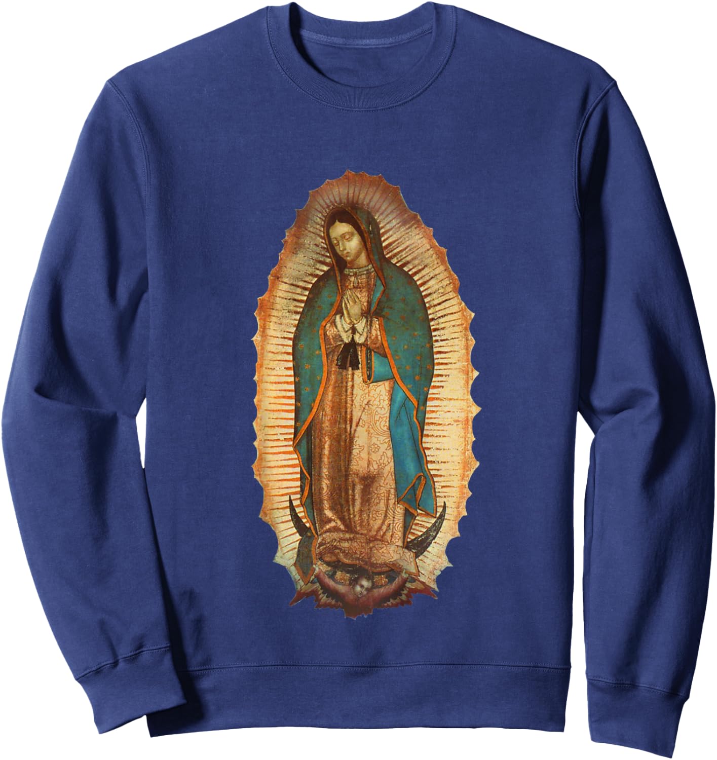 Our Lady Virgen De Guadalupe Maria Mary Sweatshirt - Sweatshirt | Navy