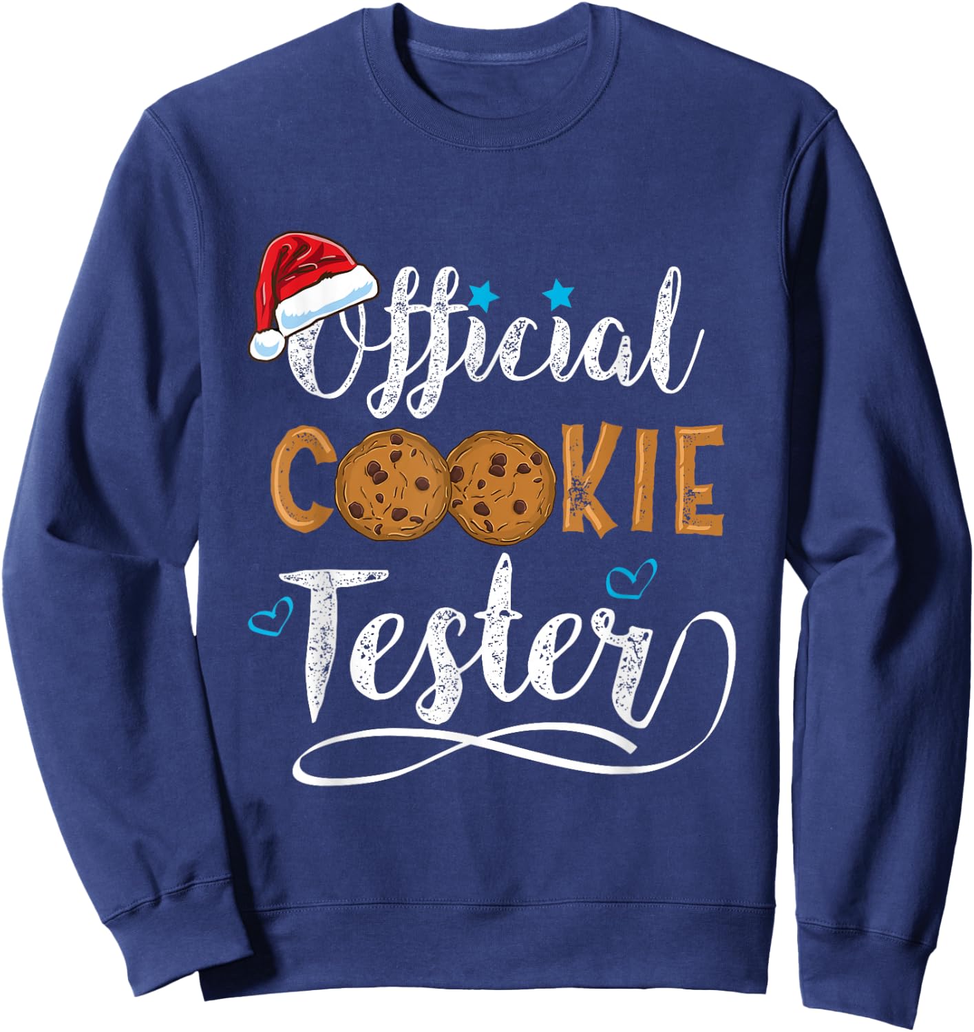 Official Cookie Tester Christmas Baking Team Sweatshirt - Sweatshirt | Navy