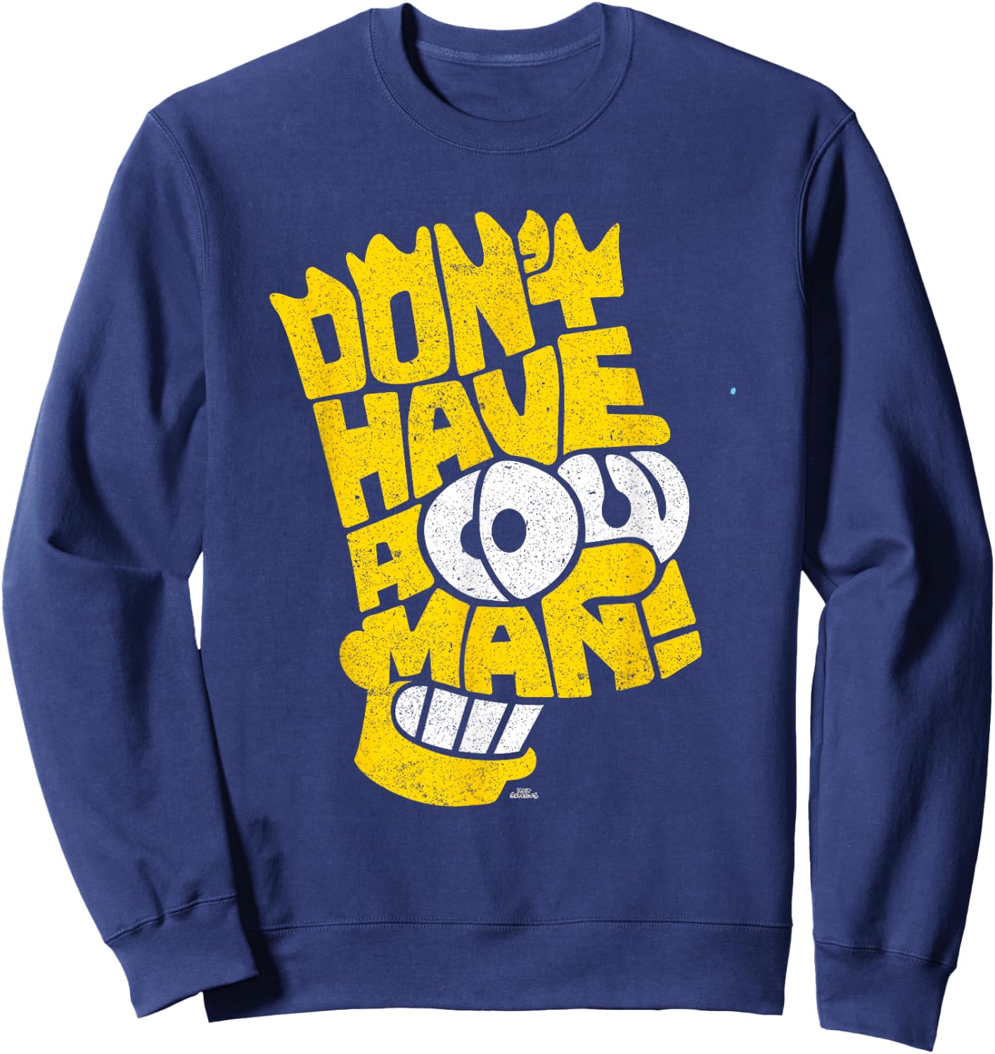 The Simpsons Bart Simpson Don't Have A Cow Man Sweatshirt - Sweatshirt | Navy