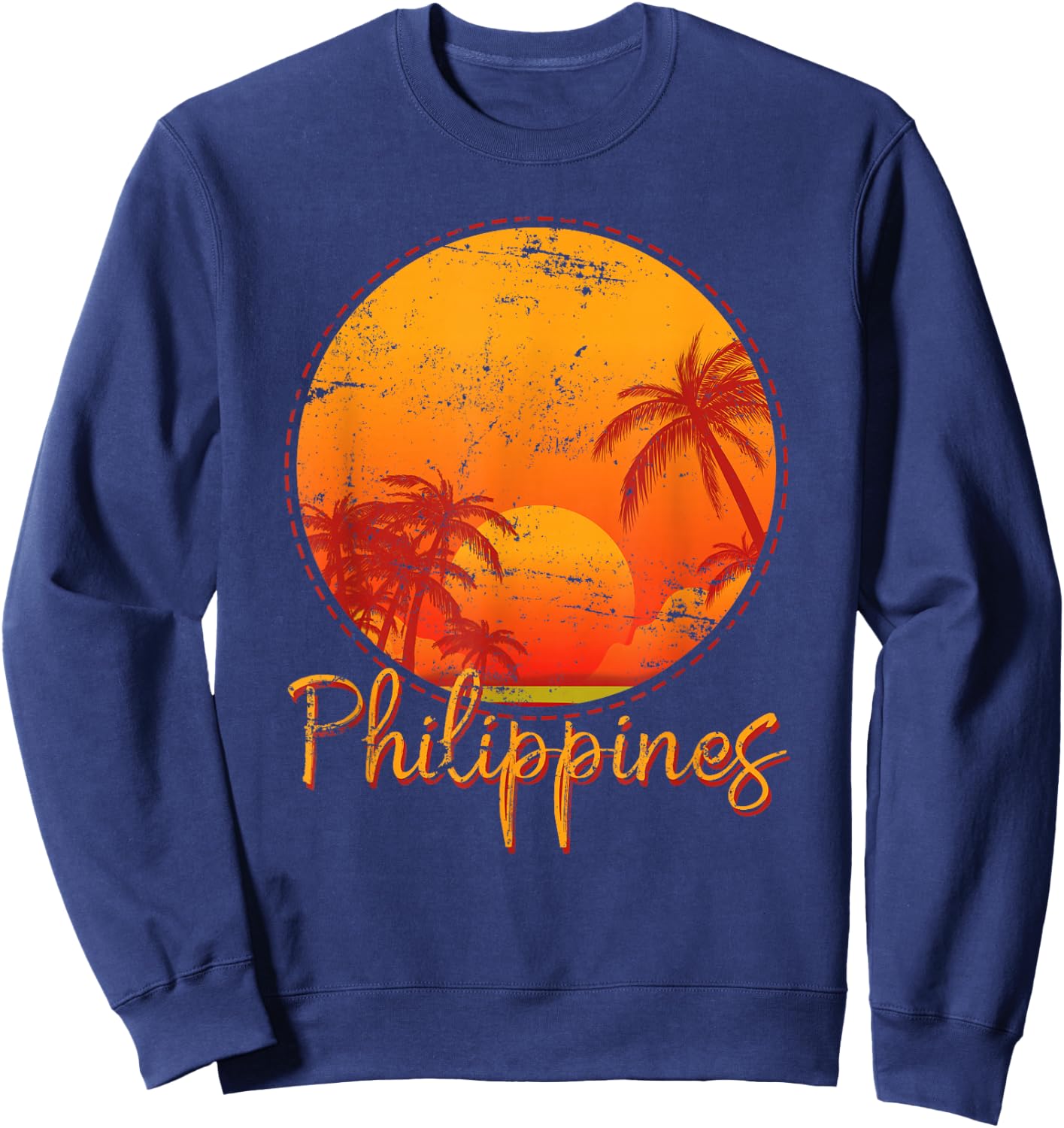 Sunset Manila Asia Philippines Sweatshirt - Sweatshirt | Navy