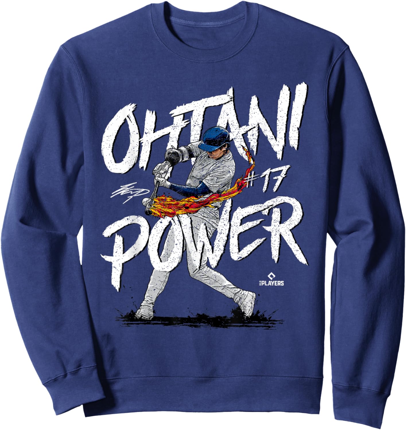 Ohtani Power Shohei Ohtani Los Angeles Baseball MLBPA Sweatshirt - Sweatshirt | Navy