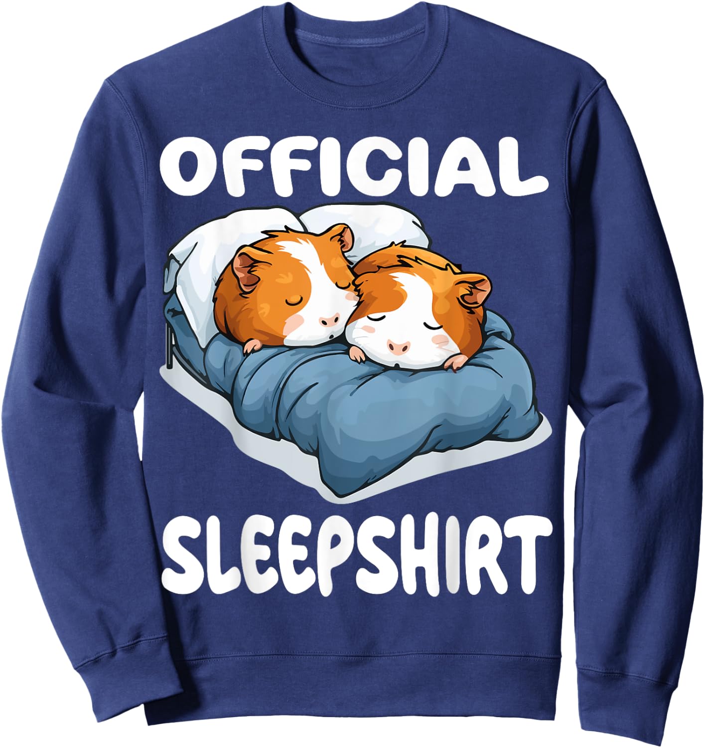 Guinea Pig Official Sleepshirt Pajamas Nightgown Sweatshirt - Sweatshirt | Navy