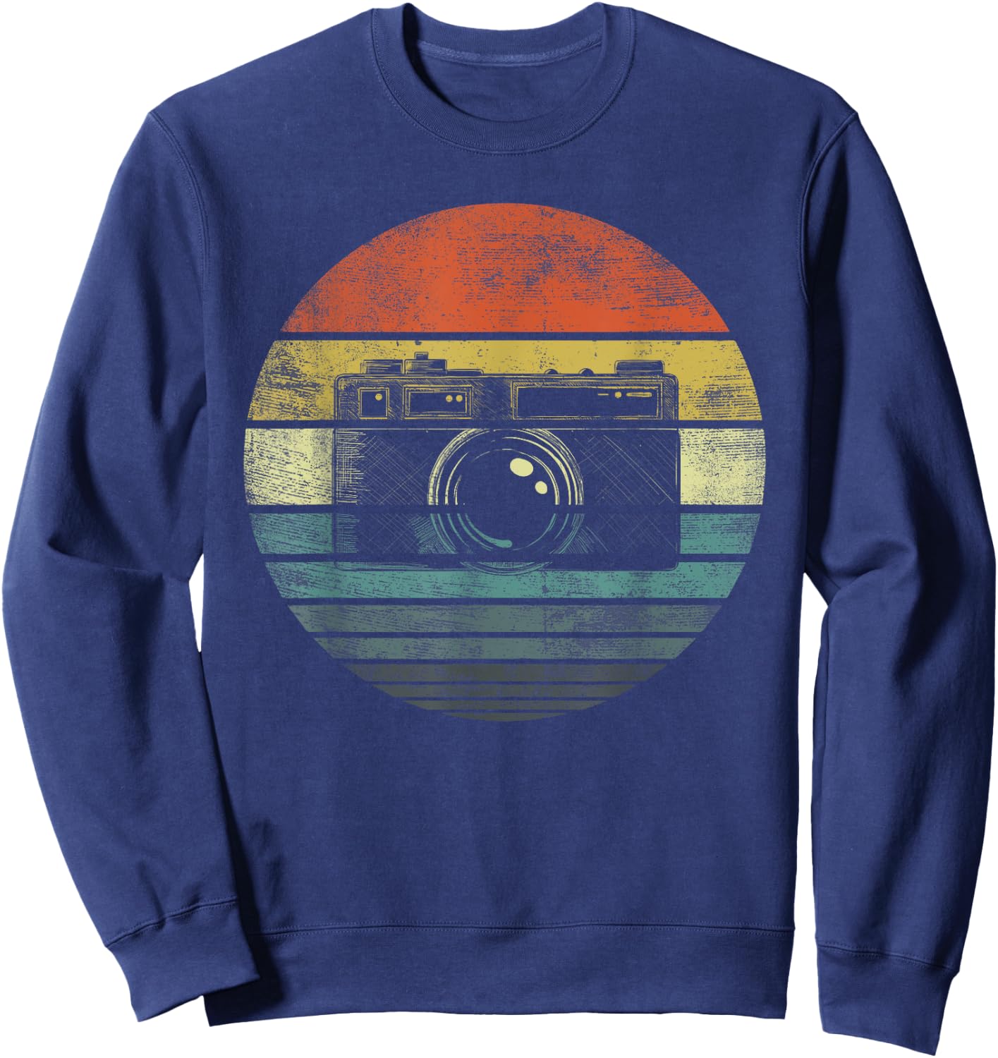 Retro Vintage Camera Photography Lover Photographer Gift Sweatshirt - Sweatshirt | Navy