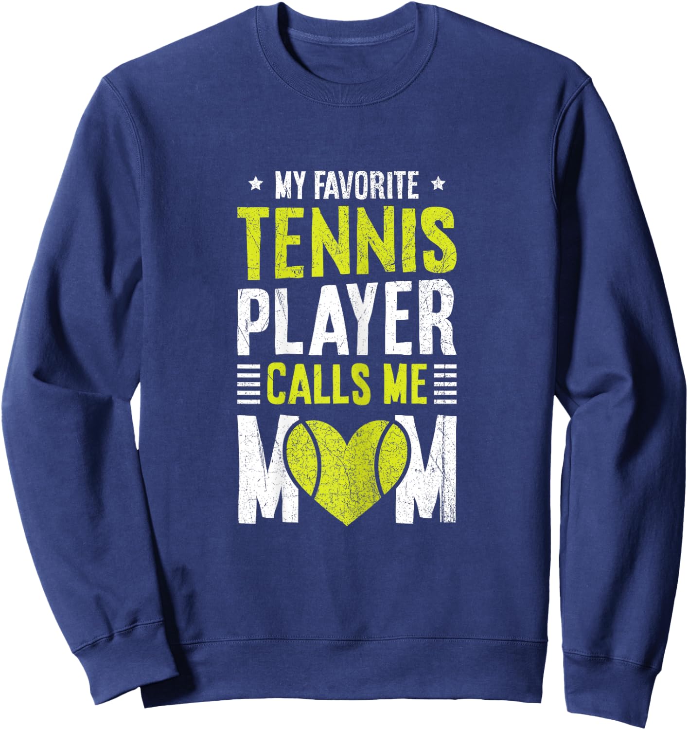 Tennis Court Design for your Tennis Lover Mom Sweatshirt - Sweatshirt | Navy