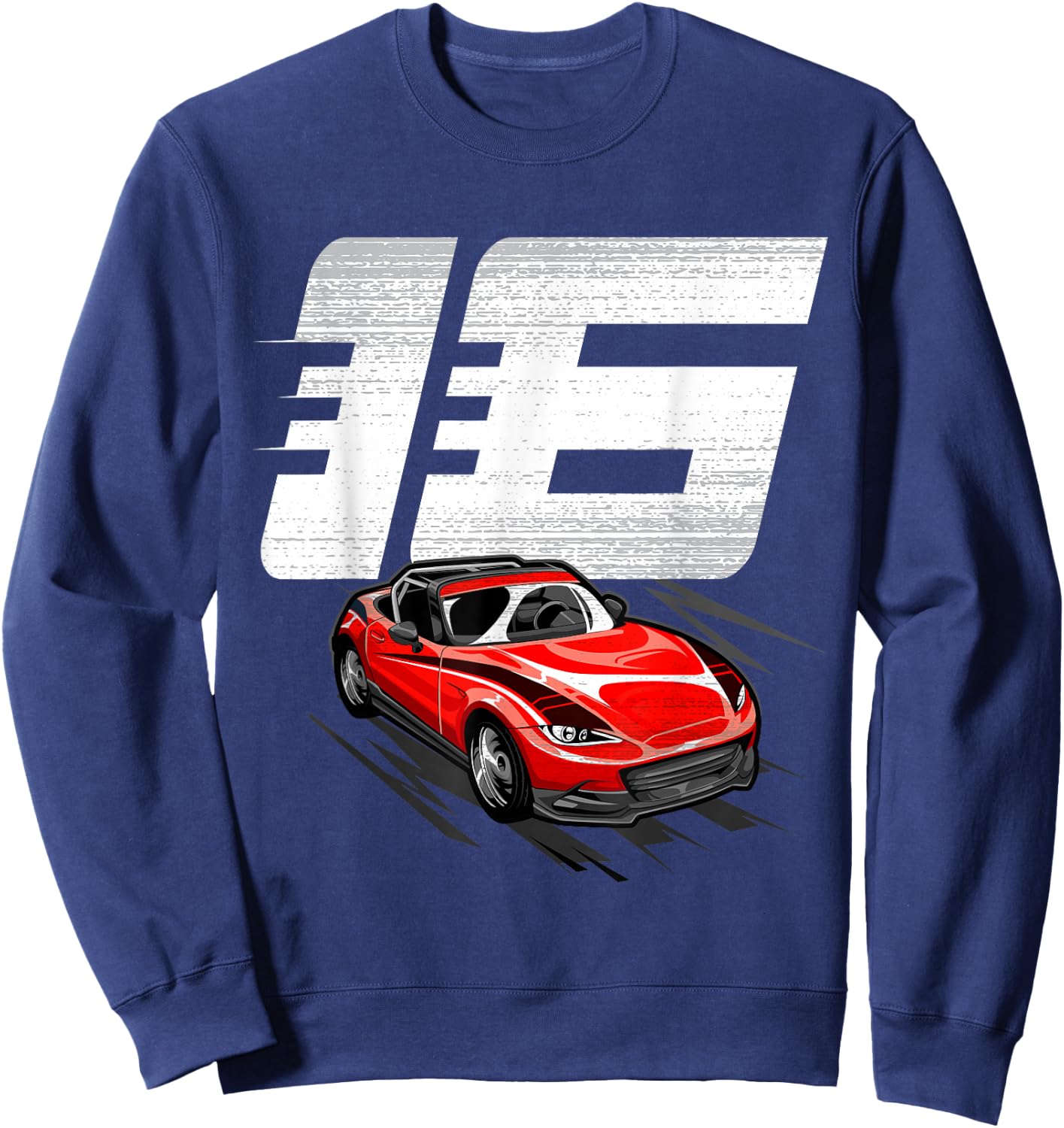 16th Birthday Boy Race Car 16 Year Old Birthday Racing Kids Sweatshirt - Sweatshirt | Navy