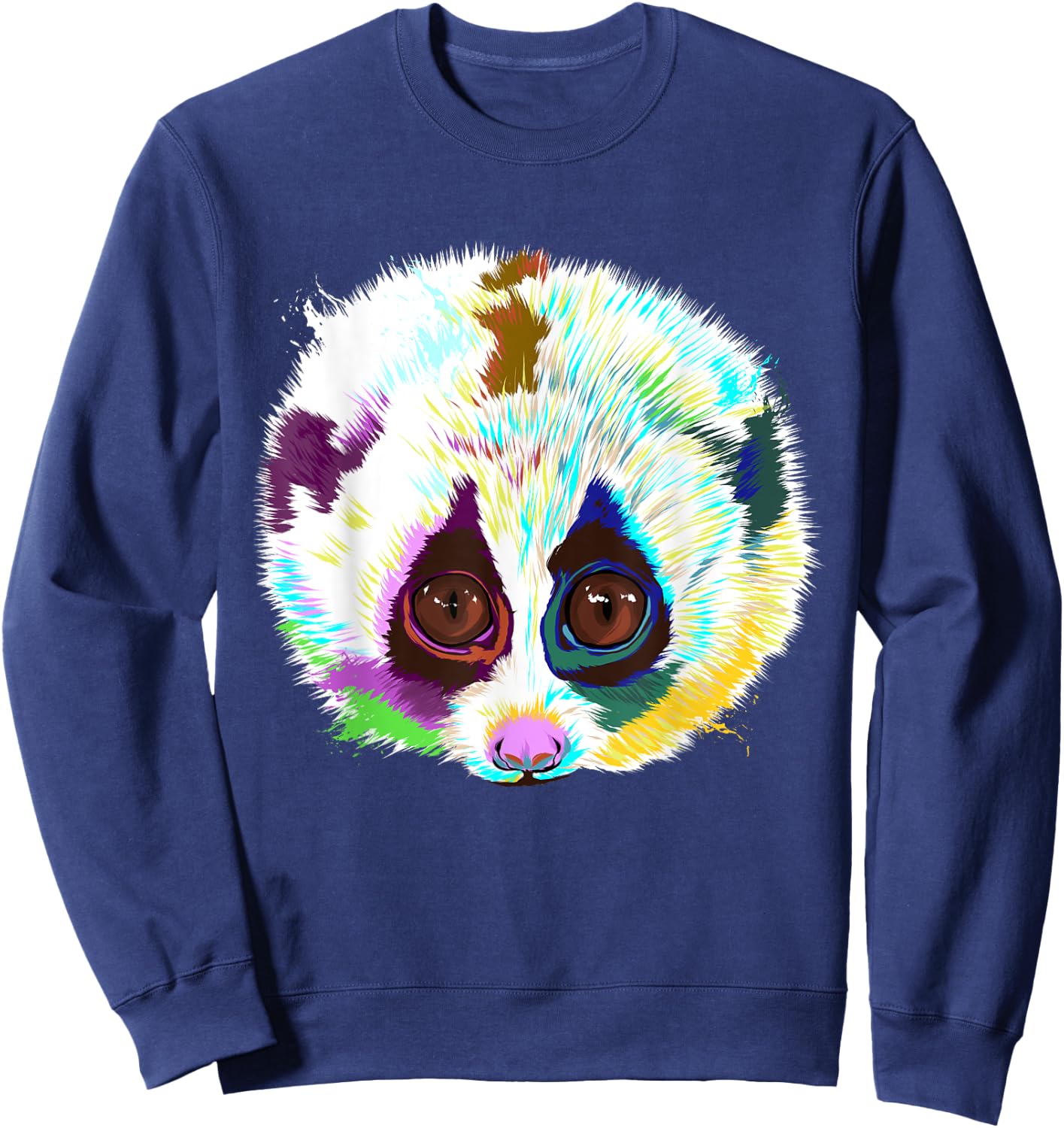 Splash Slow Loris Sweatshirt - Sweatshirt | Navy