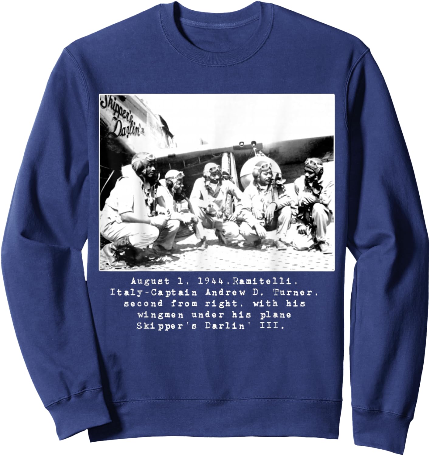 Tuskegee Historic Air Men Sweatshirt - Sweatshirt | Navy