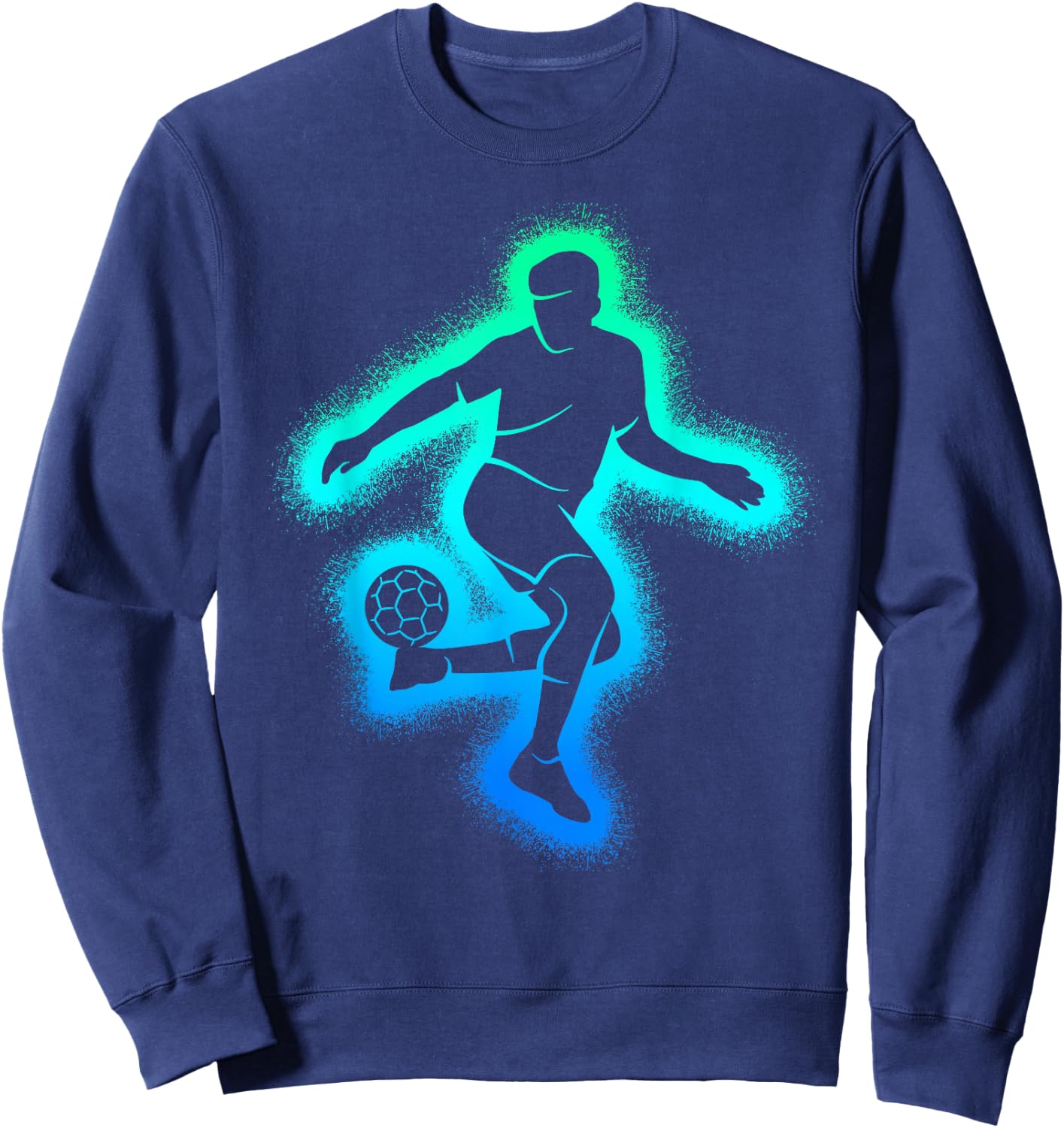 Soccer Game Kids Men Boys Soccer Player Sweatshirt - Sweatshirt | Navy