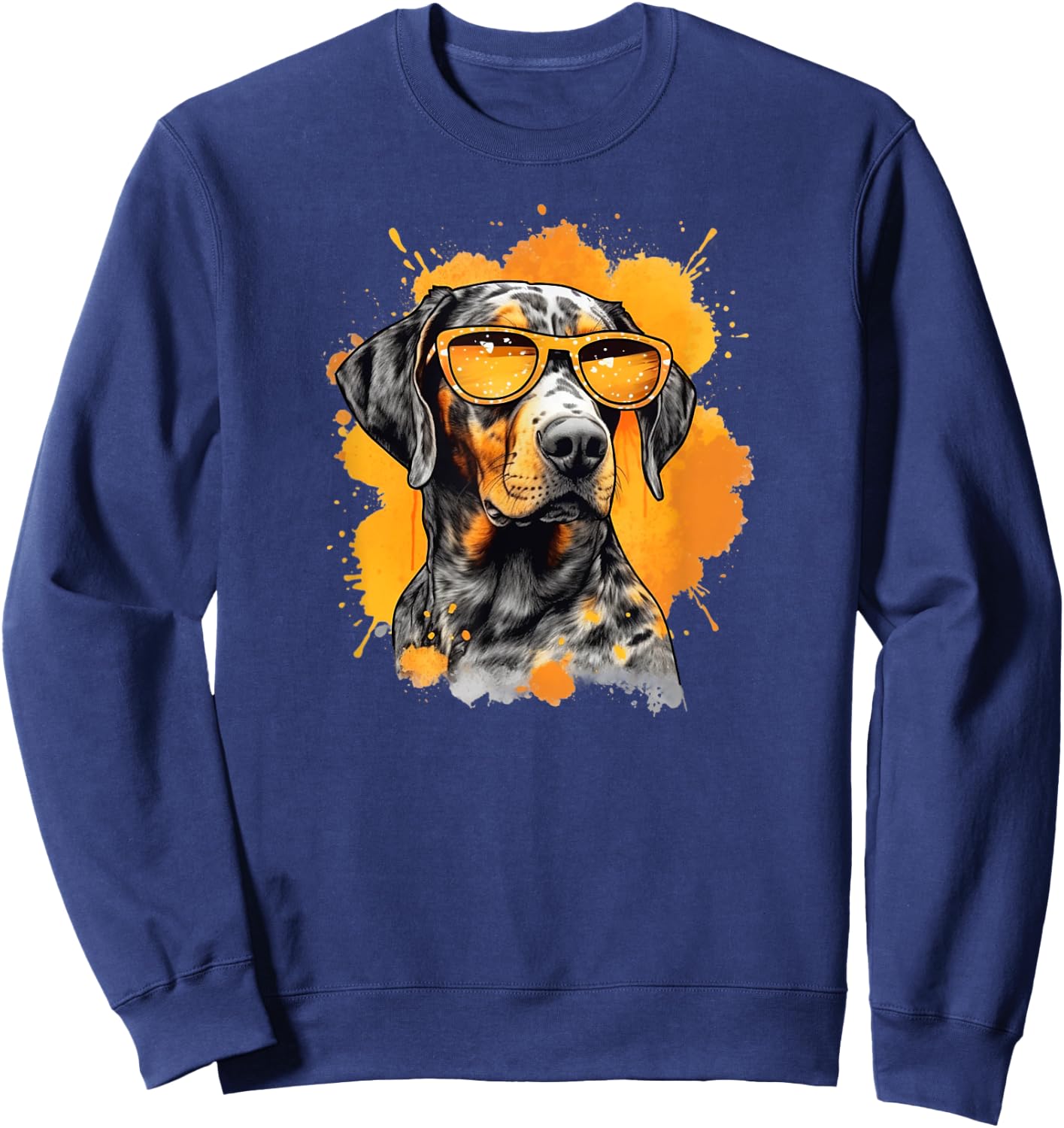 Catahoula Leopard Dog Men Women Girls Kids Sweatshirt - Sweatshirt | Navy