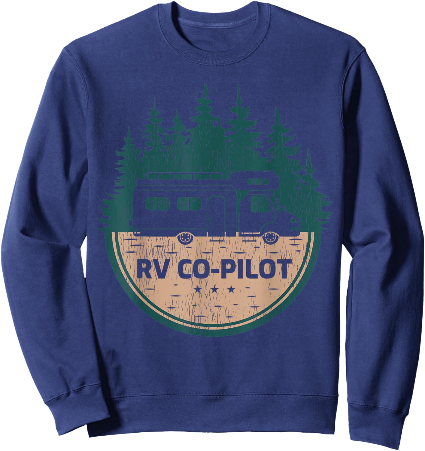 Camping RV Co-Pilot Road Trip Camper Sweatshirt - Sweatshirt | Navy
