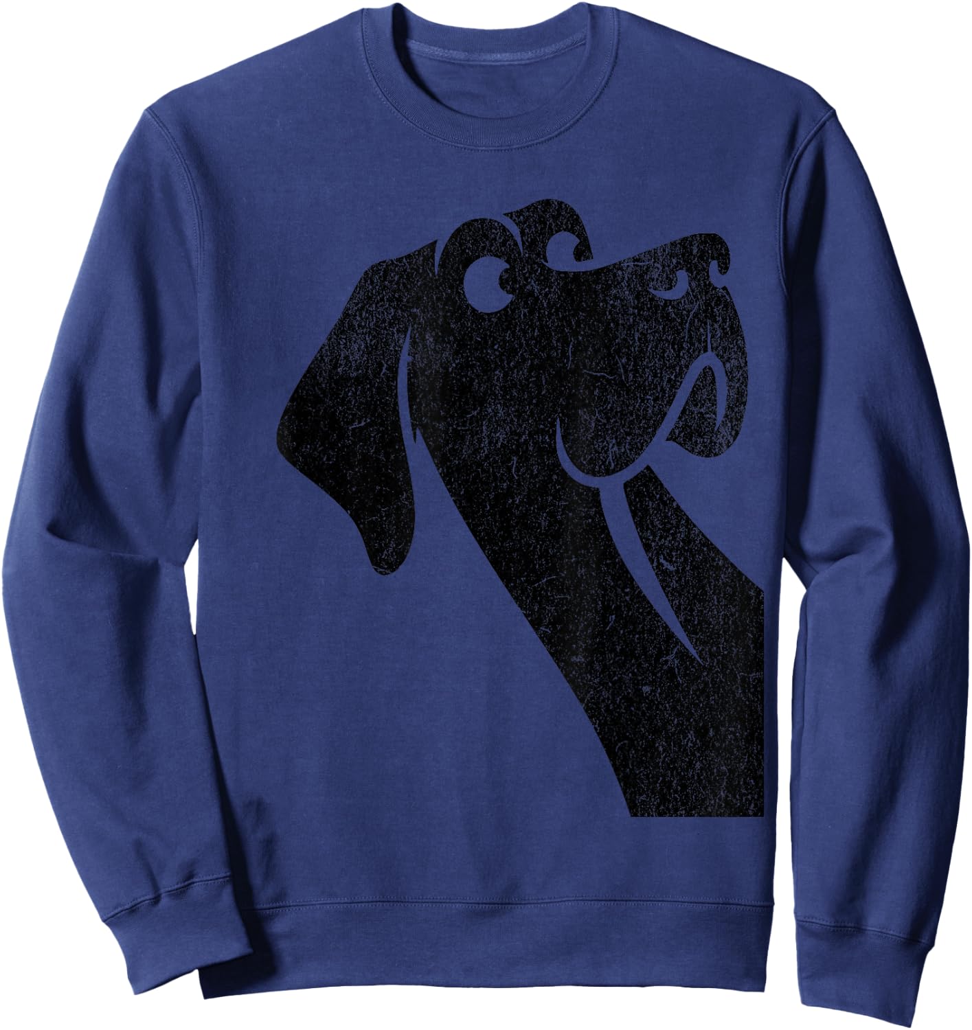 Goofy Giant Adorable Large Gentle Dog Lover Great Dane Women Girls Kids Sweatshirt - Sweatshirt | Navy