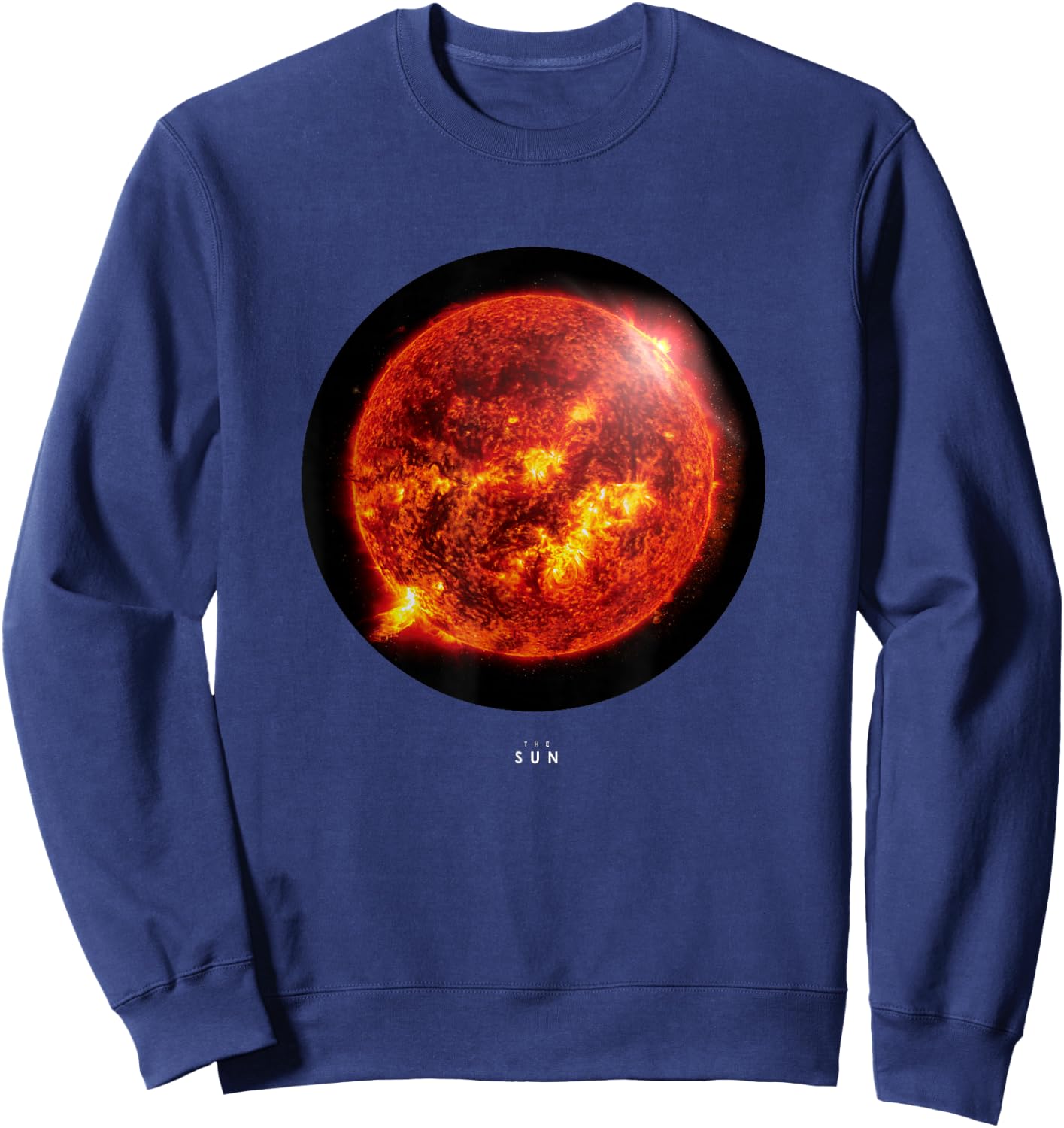 The Sun - Realistic Render Star Solar System Astronomy Sweatshirt - Sweatshirt | Navy