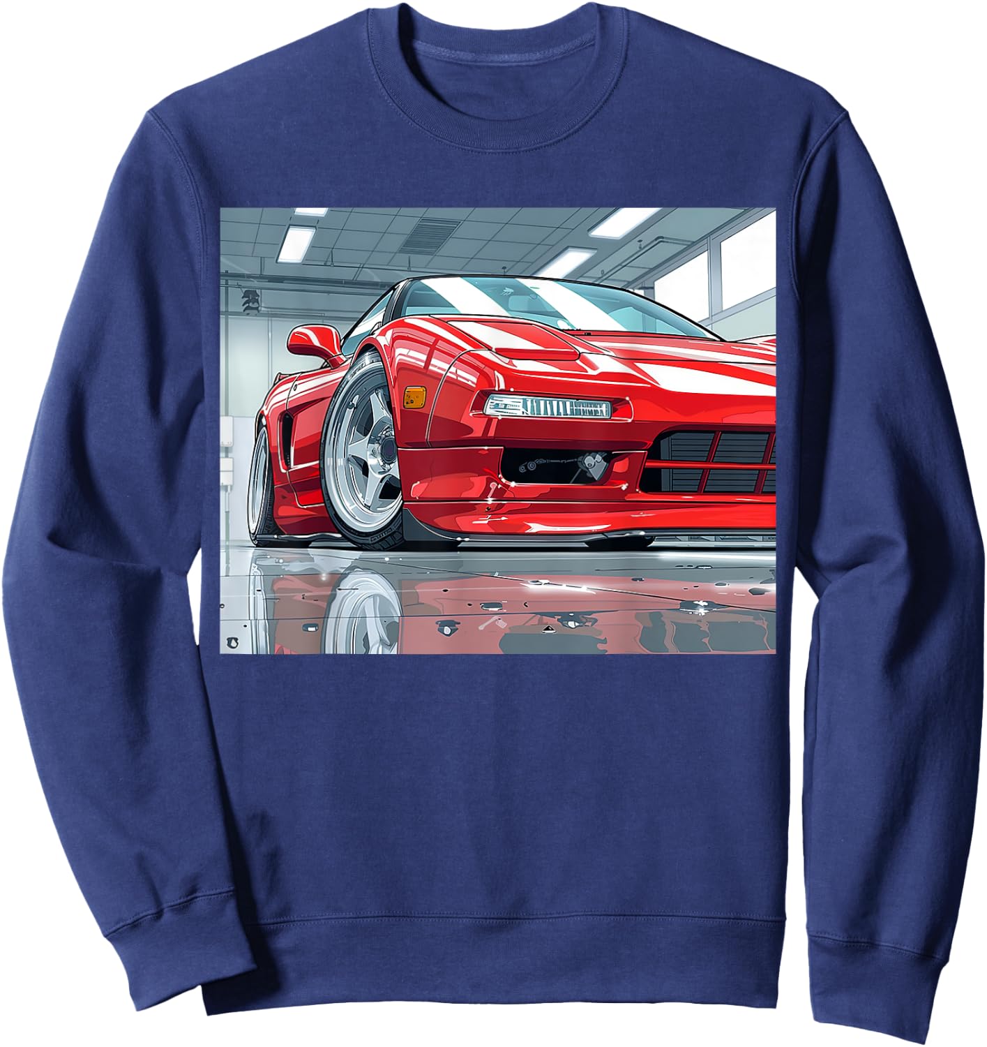 JDM NSX Car Scene Tuning Drift Import Sweatshirt - Sweatshirt | Navy
