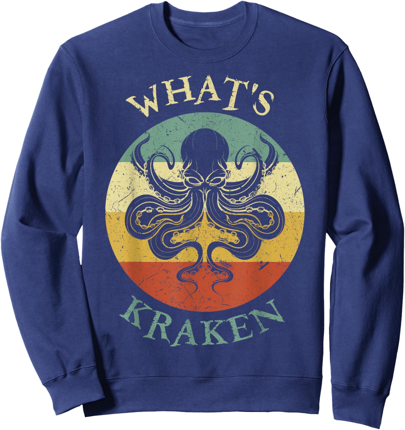Octopus What's Kraken Sweatshirt - Sweatshirt | Navy